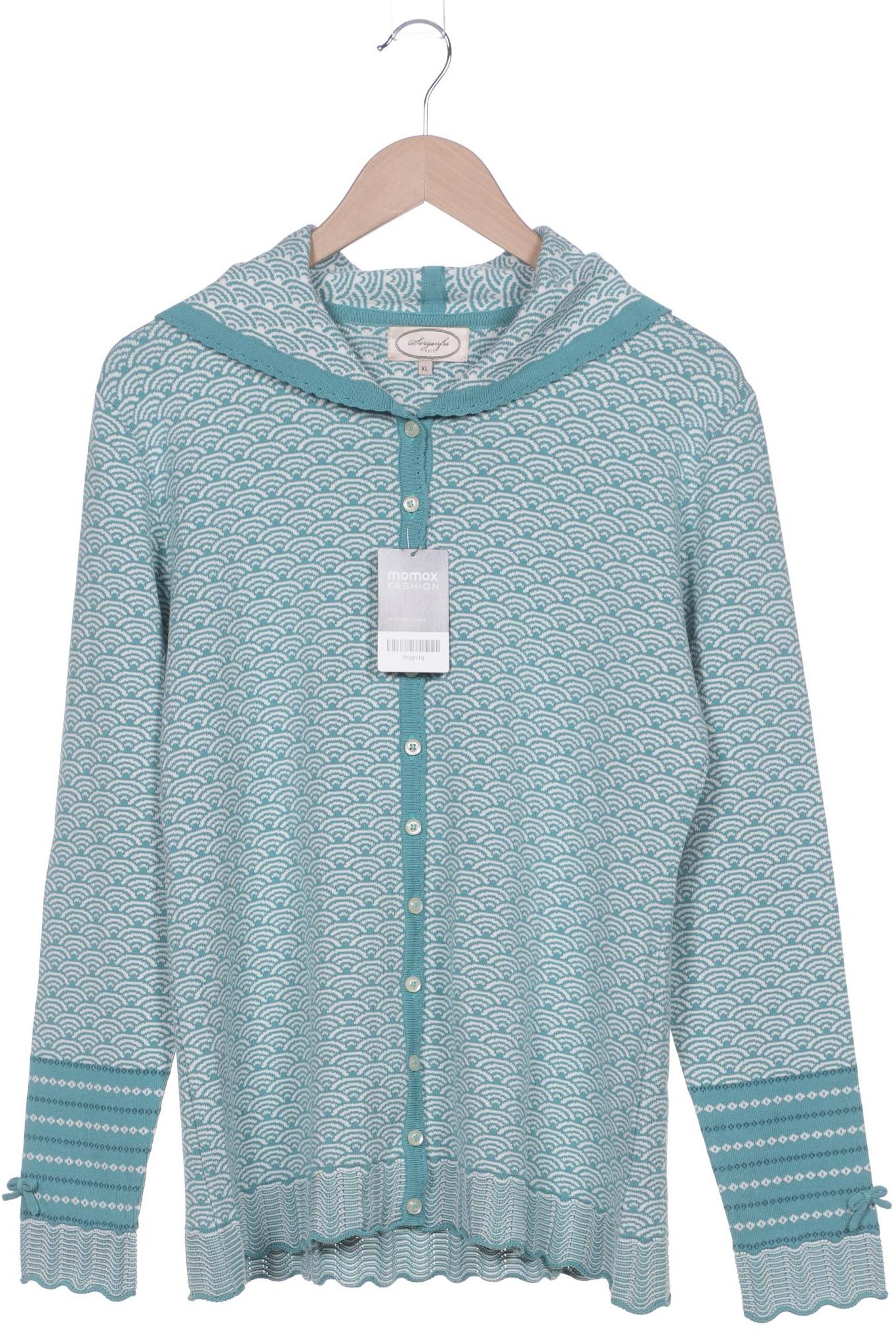 

Sorgenfri Sylt Damen Strickjacke, türkis, Gr. 44