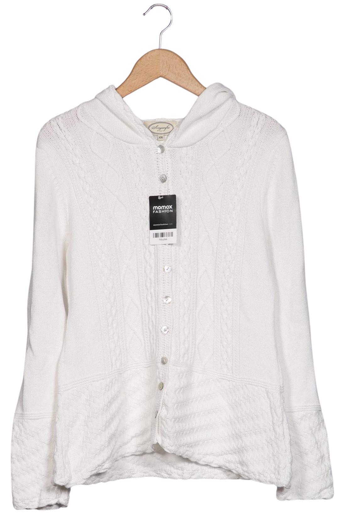 

Sorgenfri Sylt Damen Strickjacke, weiß, Gr. 46
