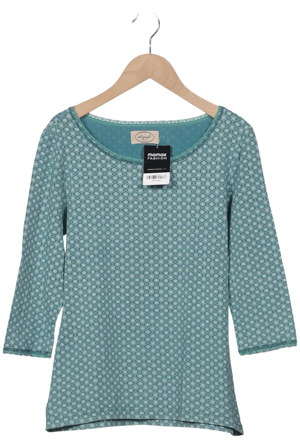 

Sorgenfri Sylt Damen Langarmshirt, türkis, Gr. 38