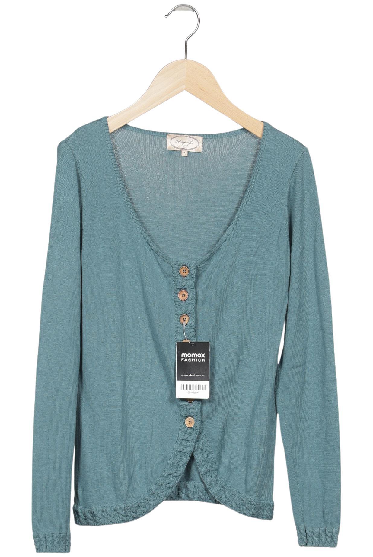 

Sorgenfri Sylt Damen Strickjacke, türkis, Gr. 36