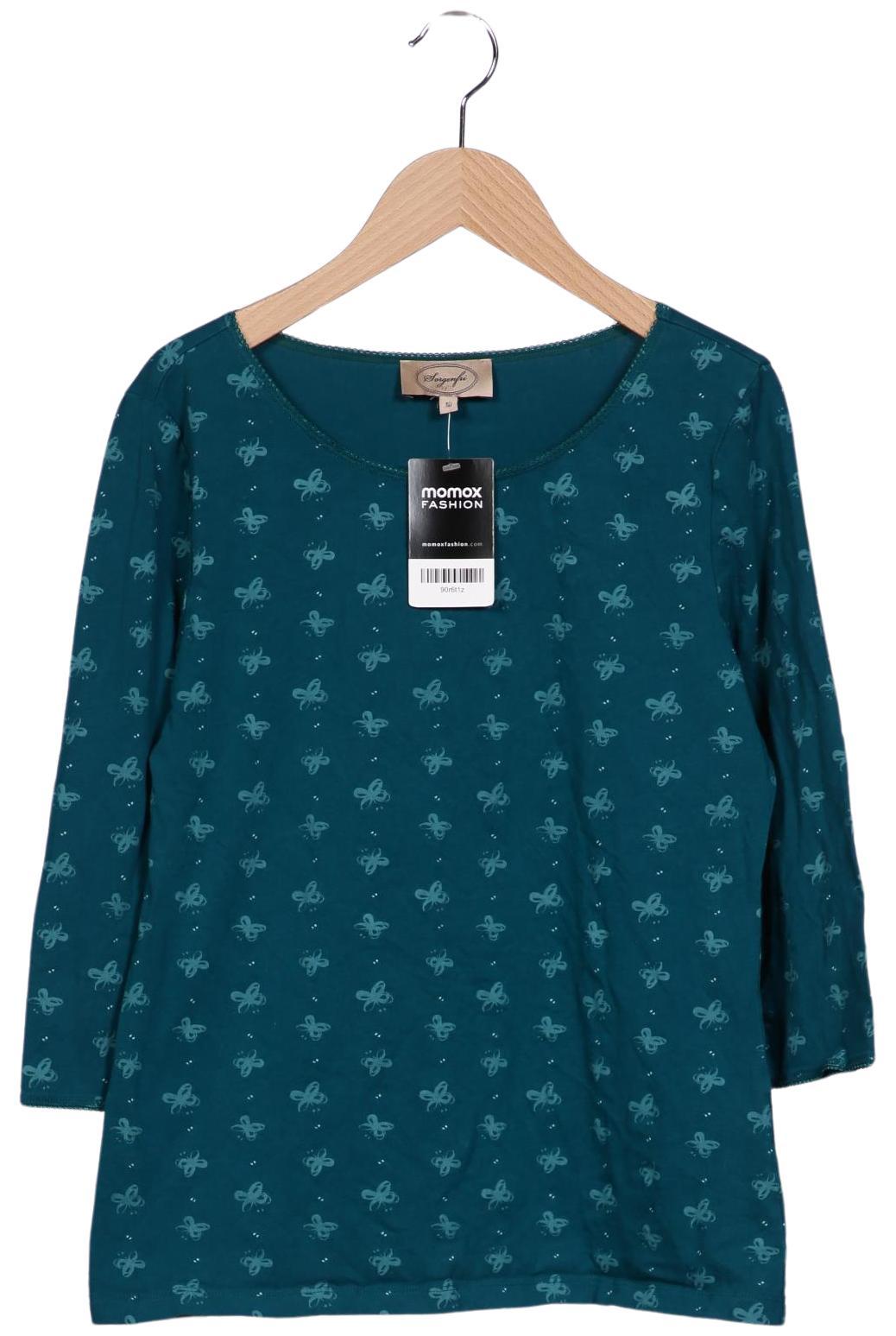 

Sorgenfri Sylt Damen Langarmshirt, türkis, Gr. 38