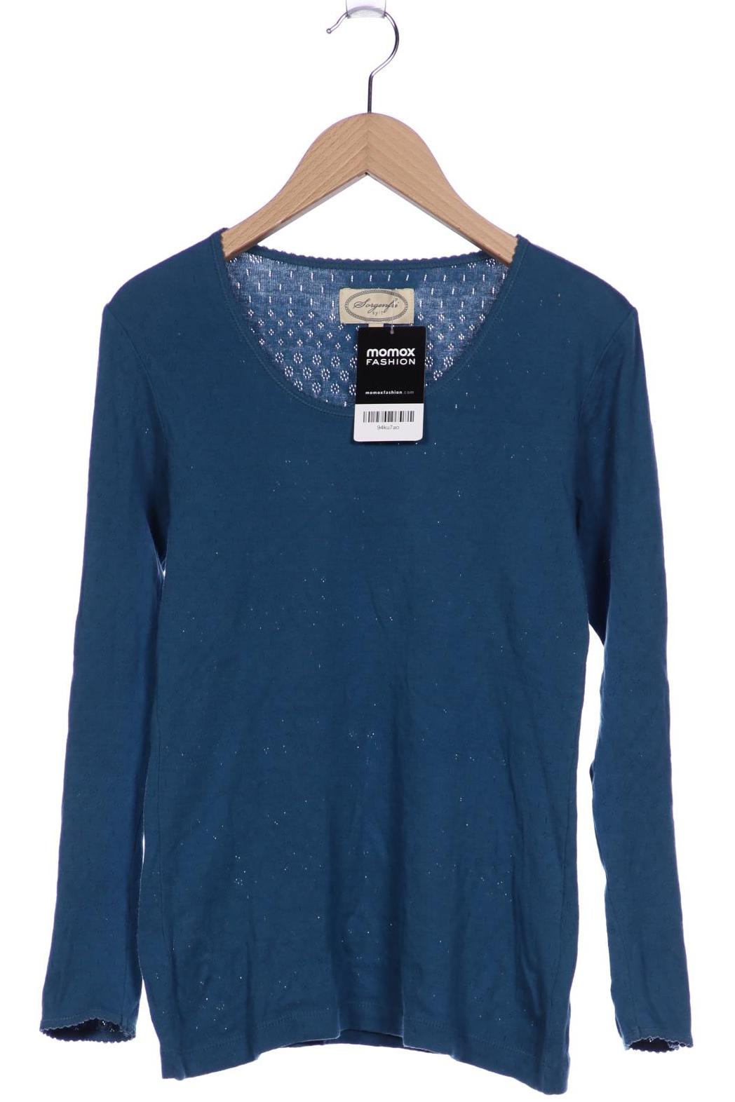 

Sorgenfri Sylt Damen Langarmshirt, blau, Gr. 36