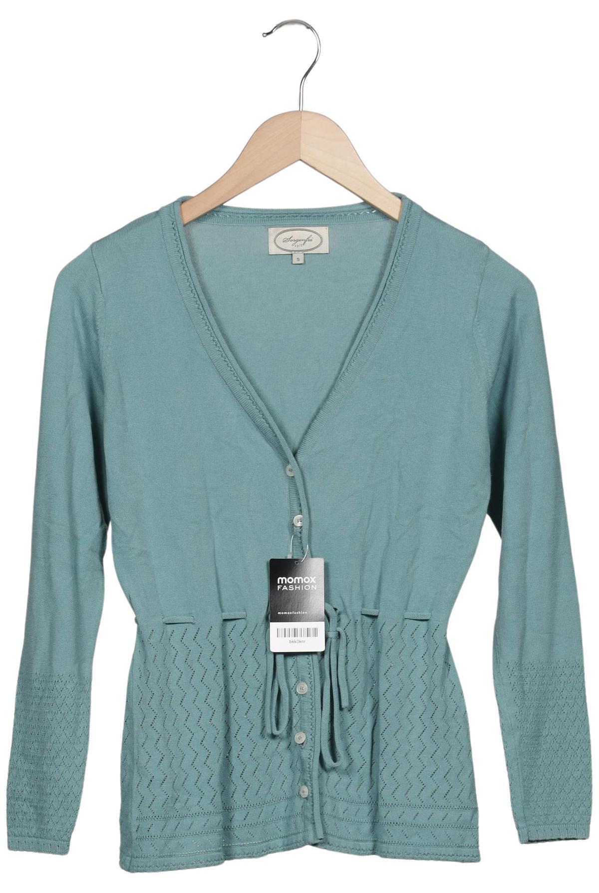 

Sorgenfri Sylt Damen Strickjacke, türkis, Gr. 36