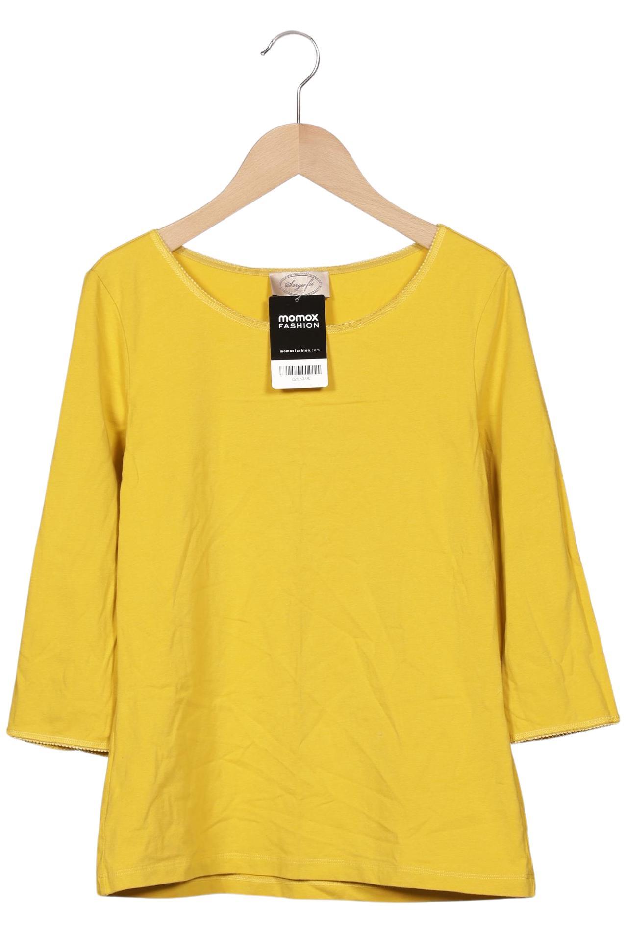 

Sorgenfri Sylt Damen Langarmshirt, gelb, Gr. 36