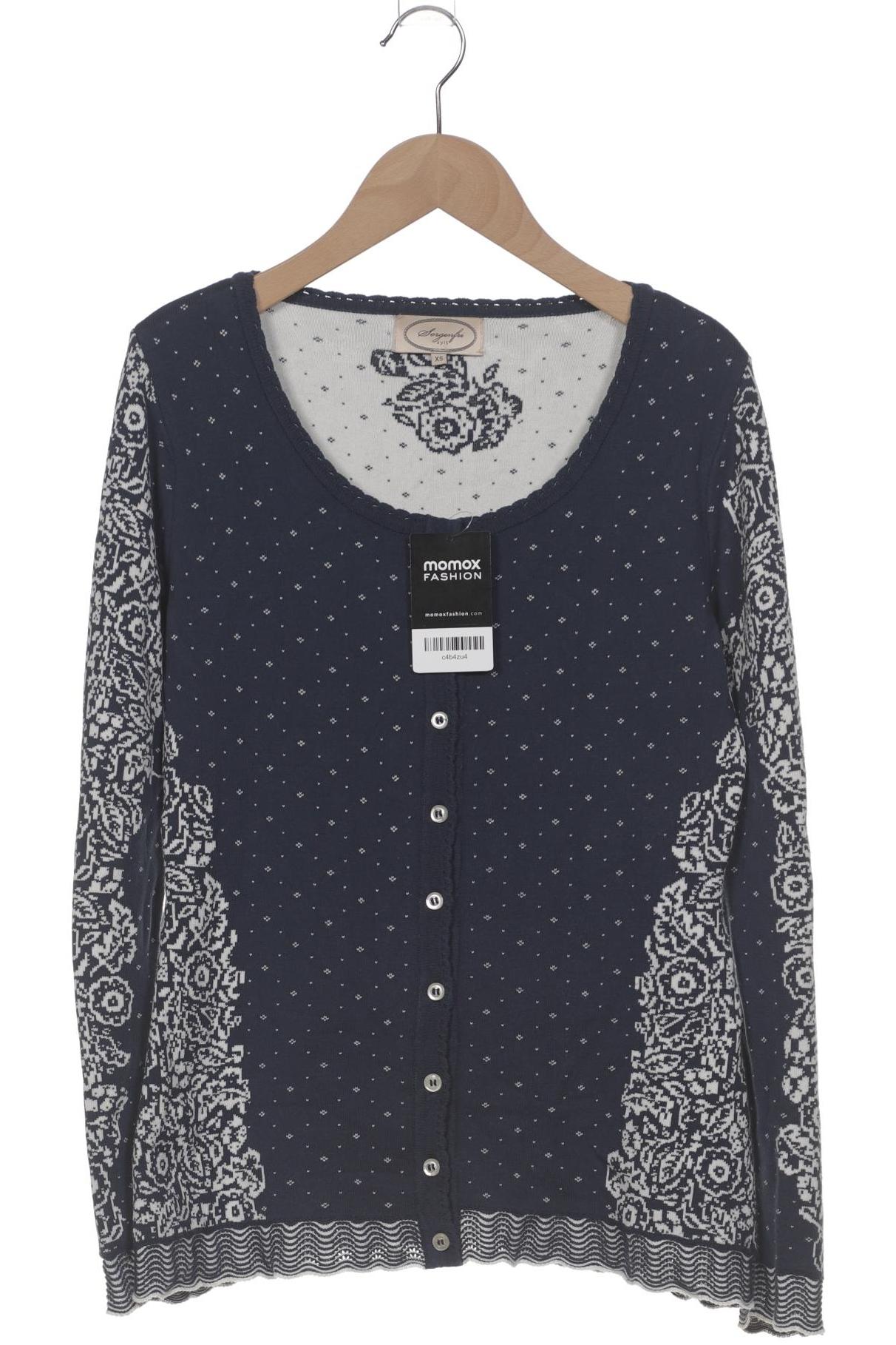 

Sorgenfri Sylt Damen Strickjacke, blau, Gr. 34