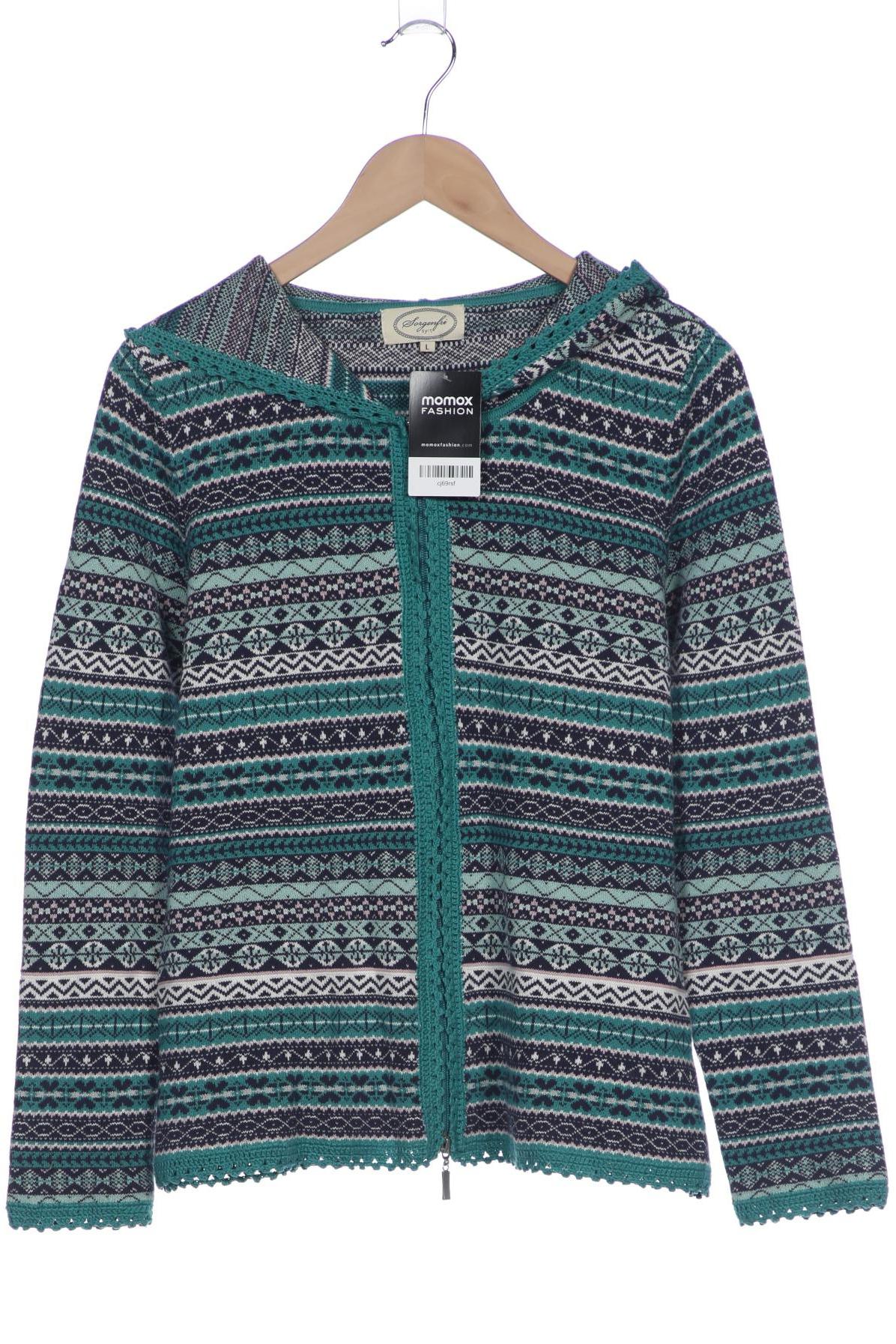 

Sorgenfri Sylt Damen Strickjacke, türkis, Gr. 42