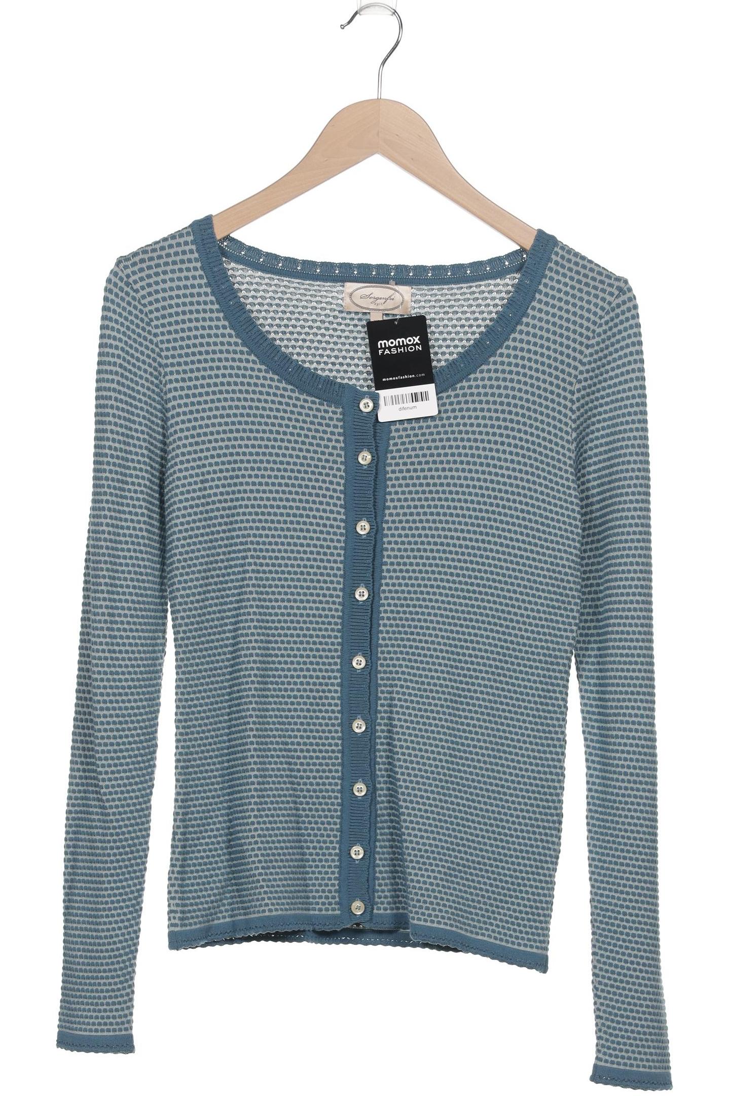 

Sorgenfri Sylt Damen Strickjacke, türkis, Gr. 34