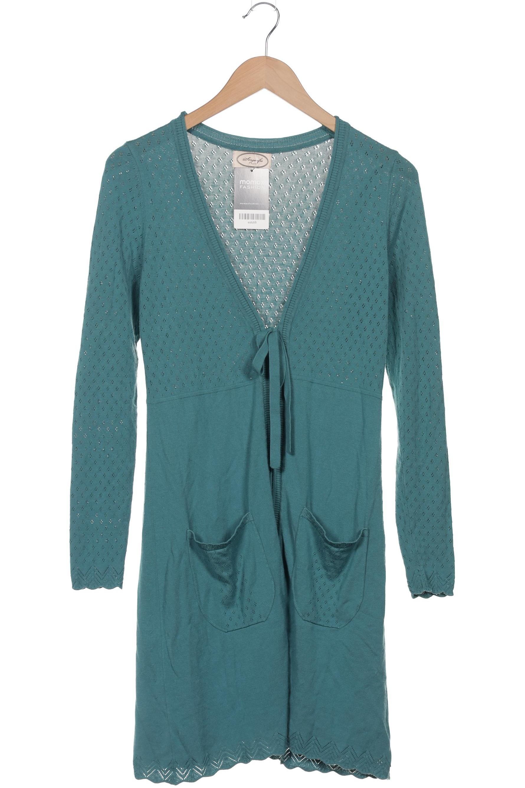 

Sorgenfri Sylt Damen Strickjacke, türkis, Gr. 34
