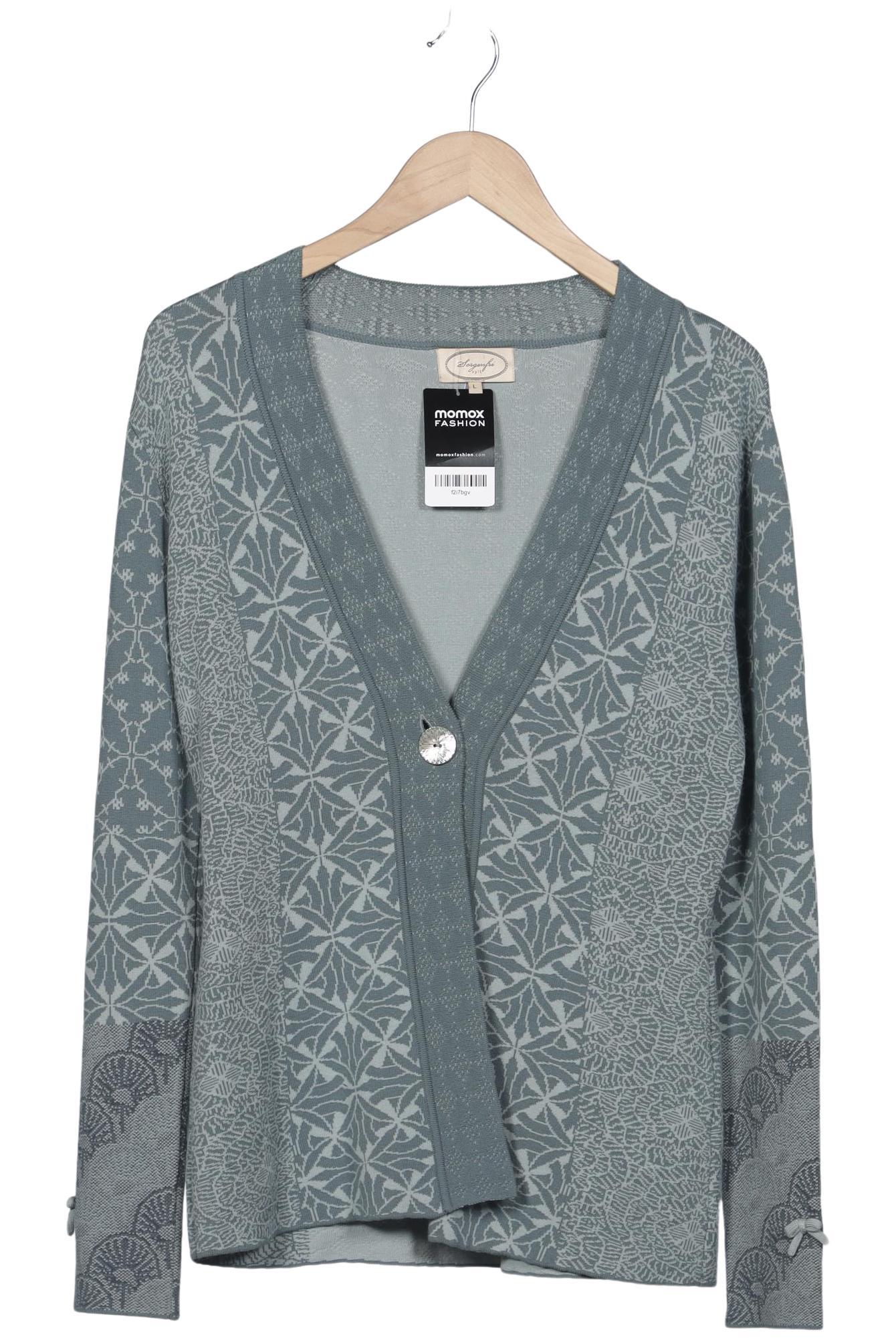 

Sorgenfri Sylt Damen Strickjacke, türkis, Gr. 42
