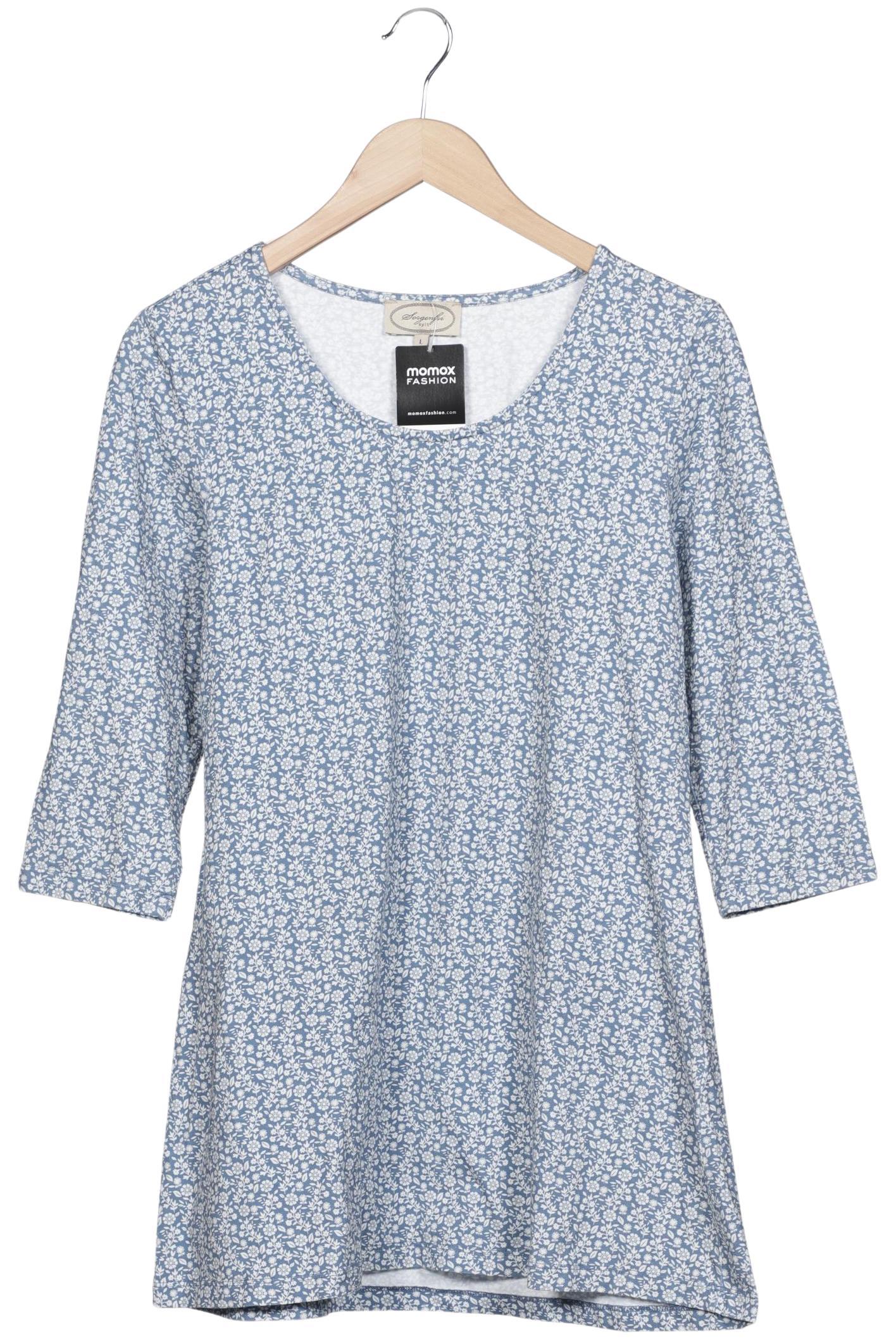 

Sorgenfri Sylt Damen Langarmshirt, hellblau, Gr. 42