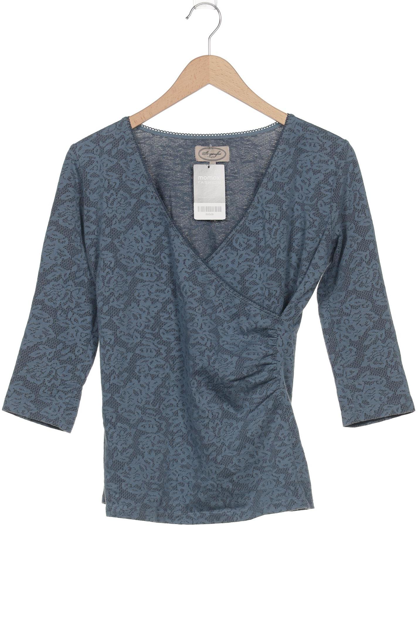 

Sorgenfri Sylt Damen Langarmshirt, blau, Gr. 38