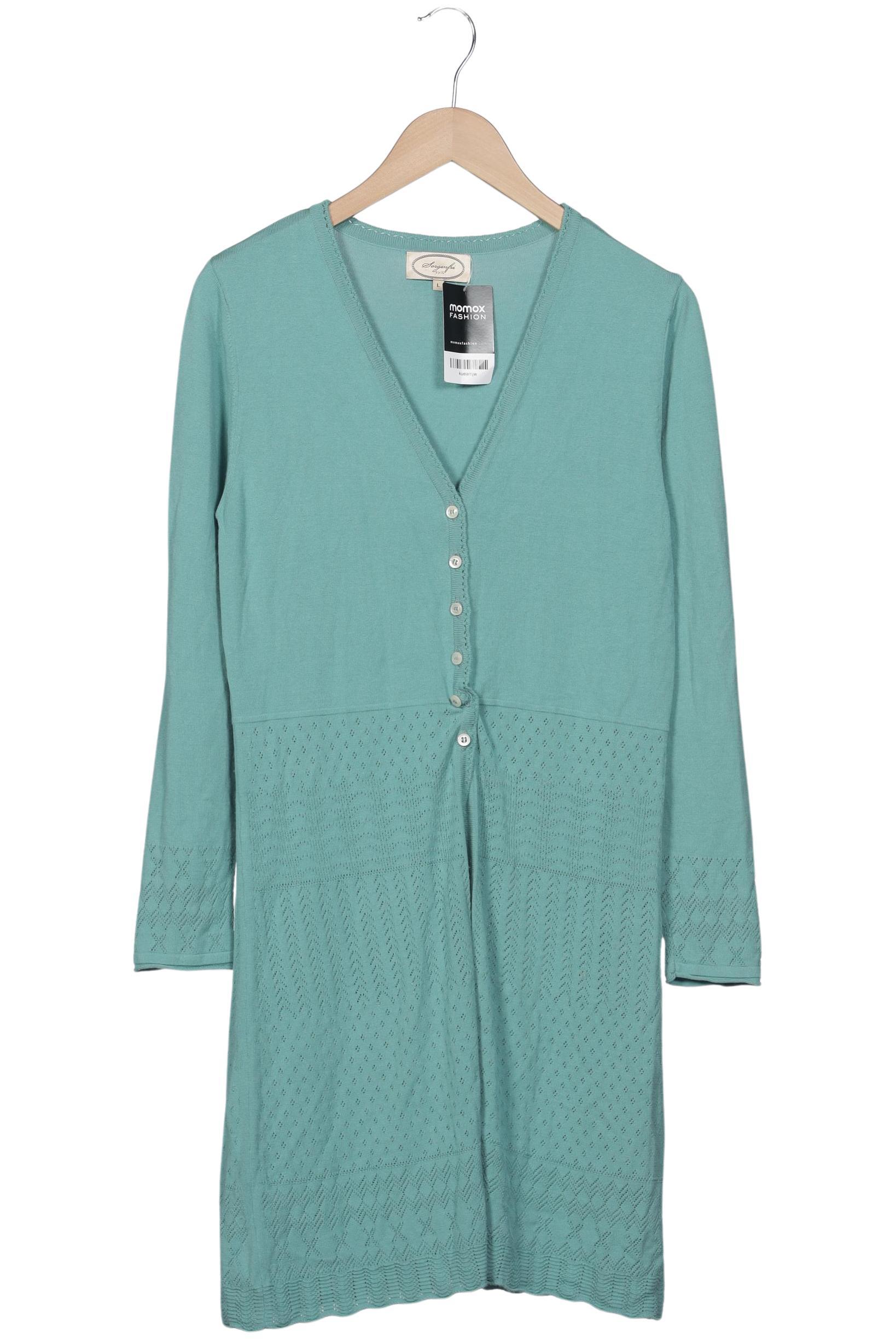 

Sorgenfri Sylt Damen Strickjacke, türkis, Gr. 42