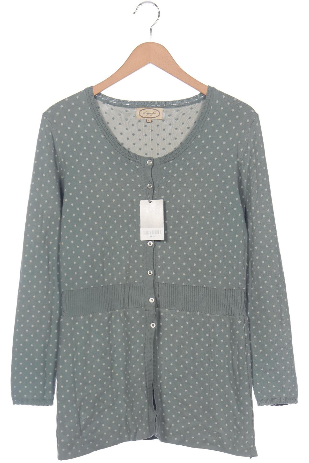

Sorgenfri Sylt Damen Strickjacke, türkis, Gr. 42