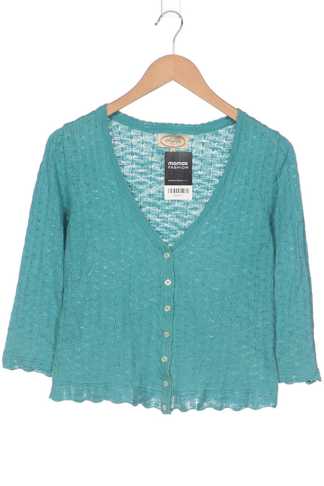 

Sorgenfri Sylt Damen Strickjacke, türkis, Gr. 34