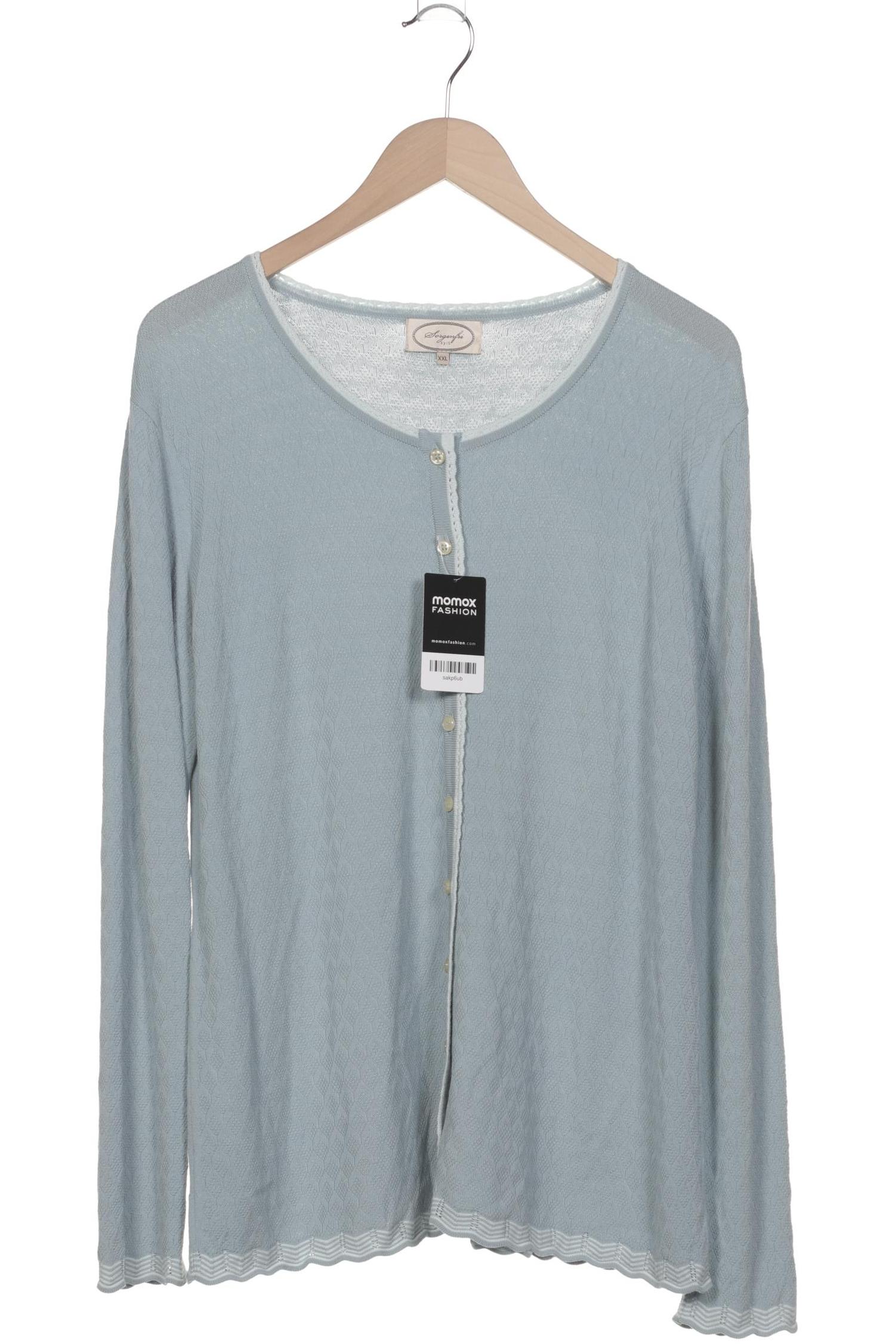 

Sorgenfri Sylt Damen Strickjacke, blau, Gr. 46