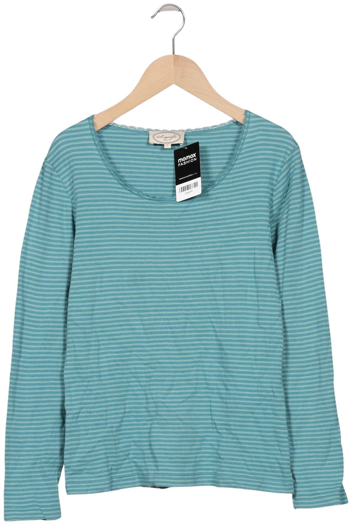 

Sorgenfri Sylt Damen Langarmshirt, hellblau, Gr. 36