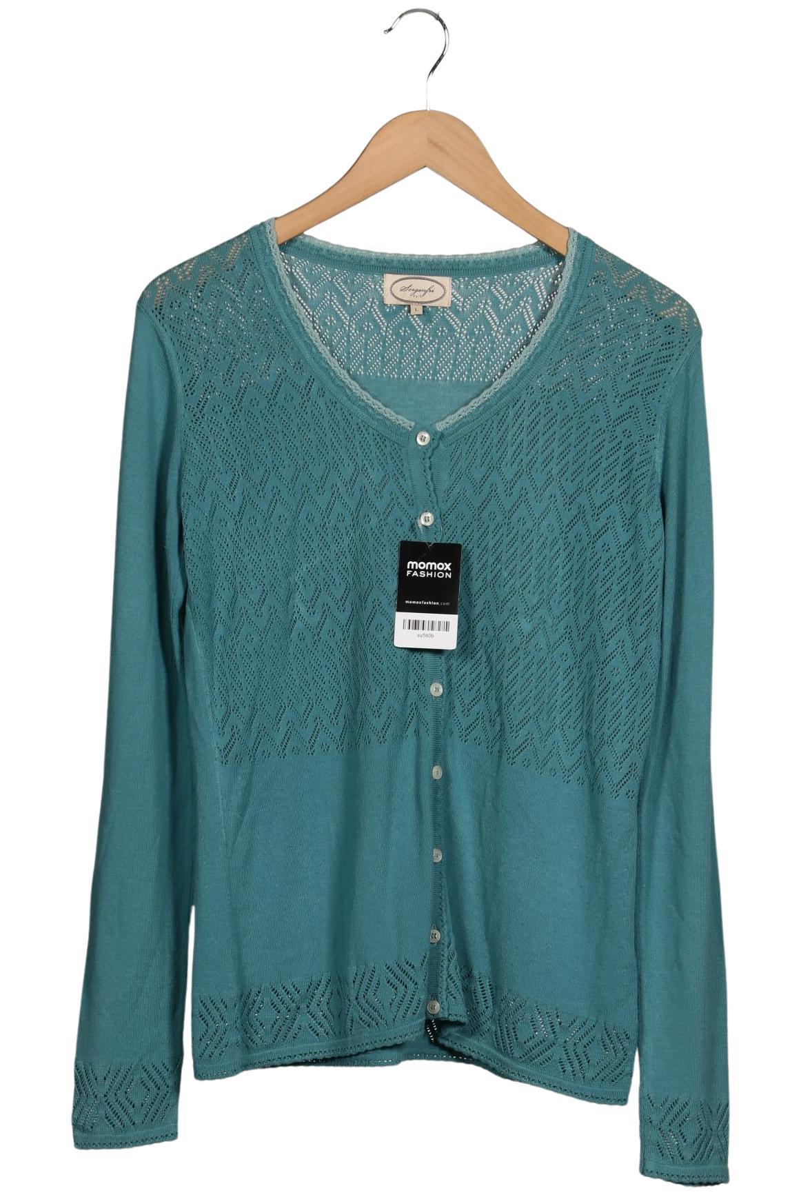 

Sorgenfri Sylt Damen Strickjacke, türkis, Gr. 42