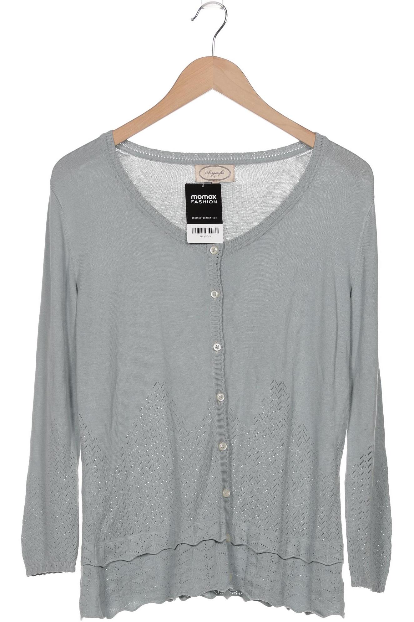 

Sorgenfri Sylt Damen Strickjacke, türkis, Gr. 42