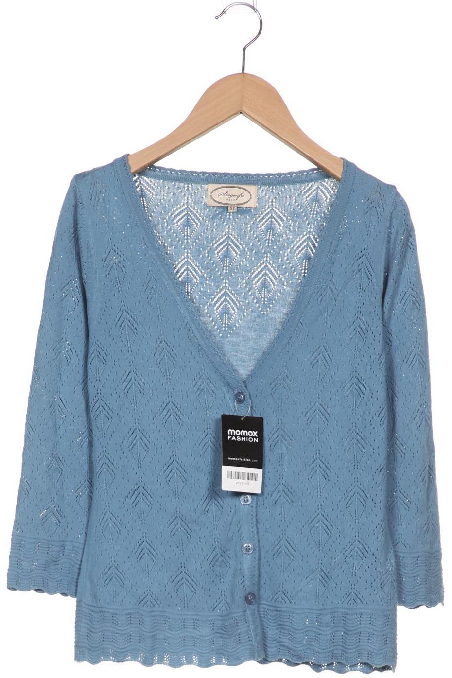 

Sorgenfri Sylt Damen Strickjacke, blau, Gr. 34