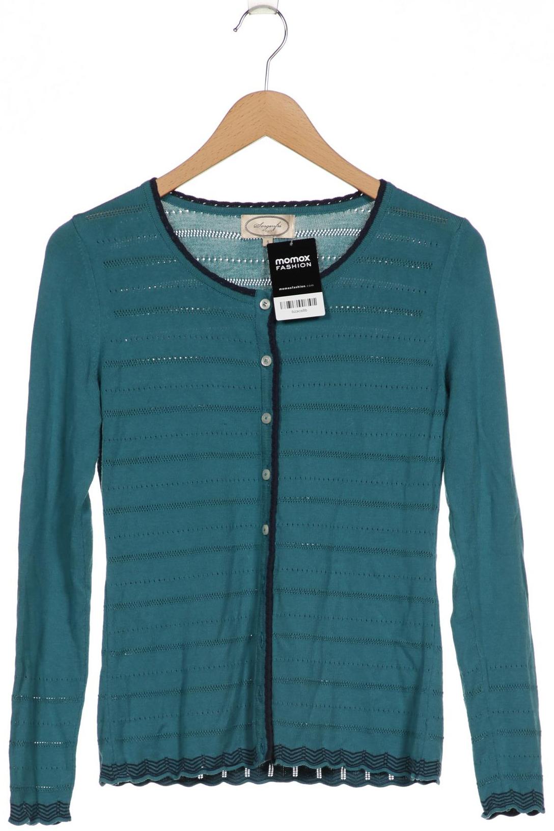 

Sorgenfri Sylt Damen Strickjacke, türkis, Gr. 36