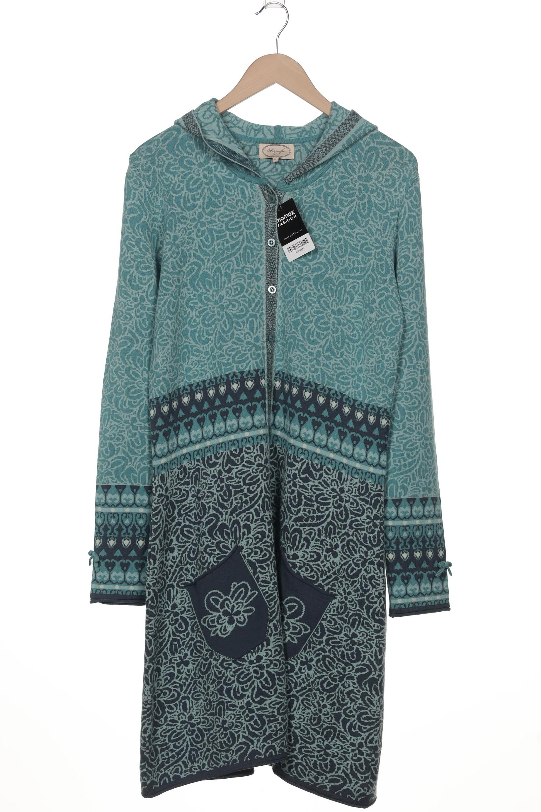 

Sorgenfri Sylt Damen Strickjacke, türkis, Gr. 44