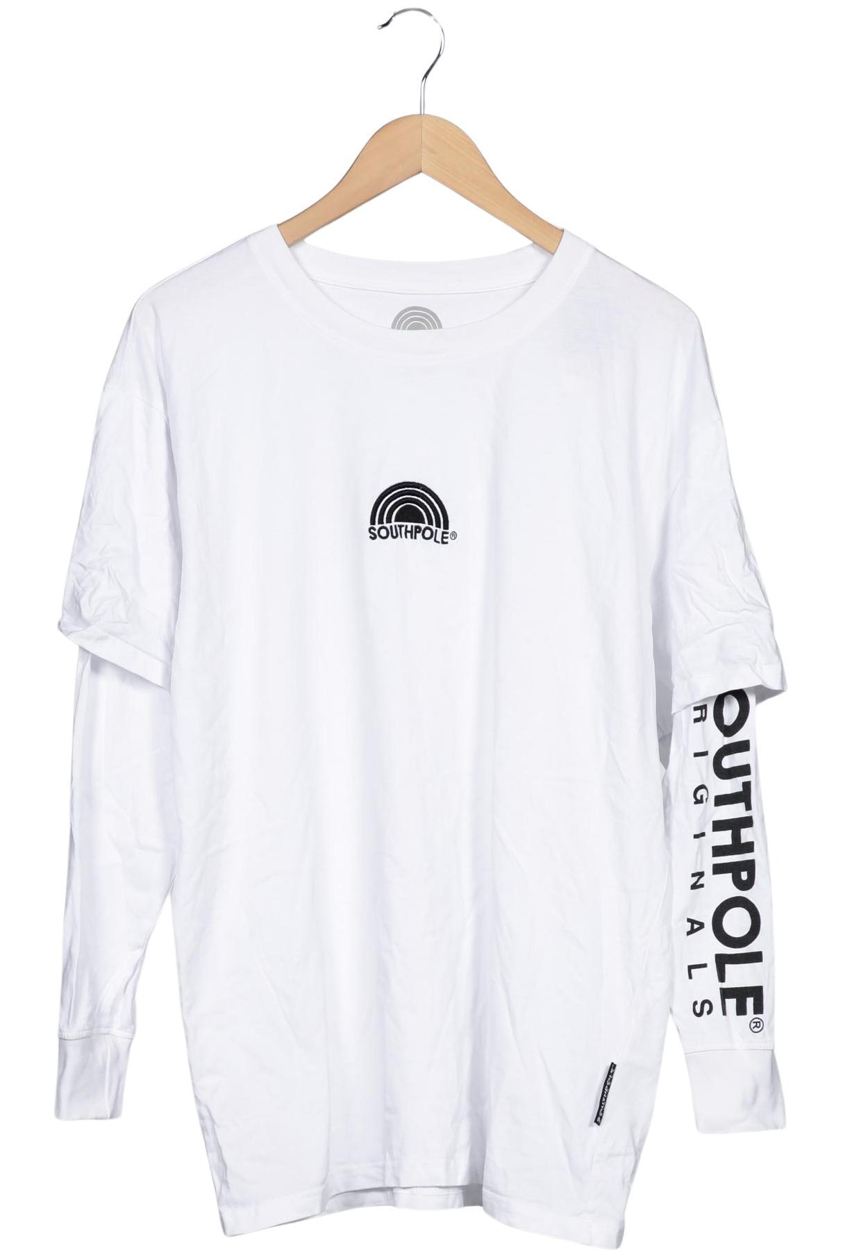 

Southpole Herren Langarmshirt, weiß, Gr. 48