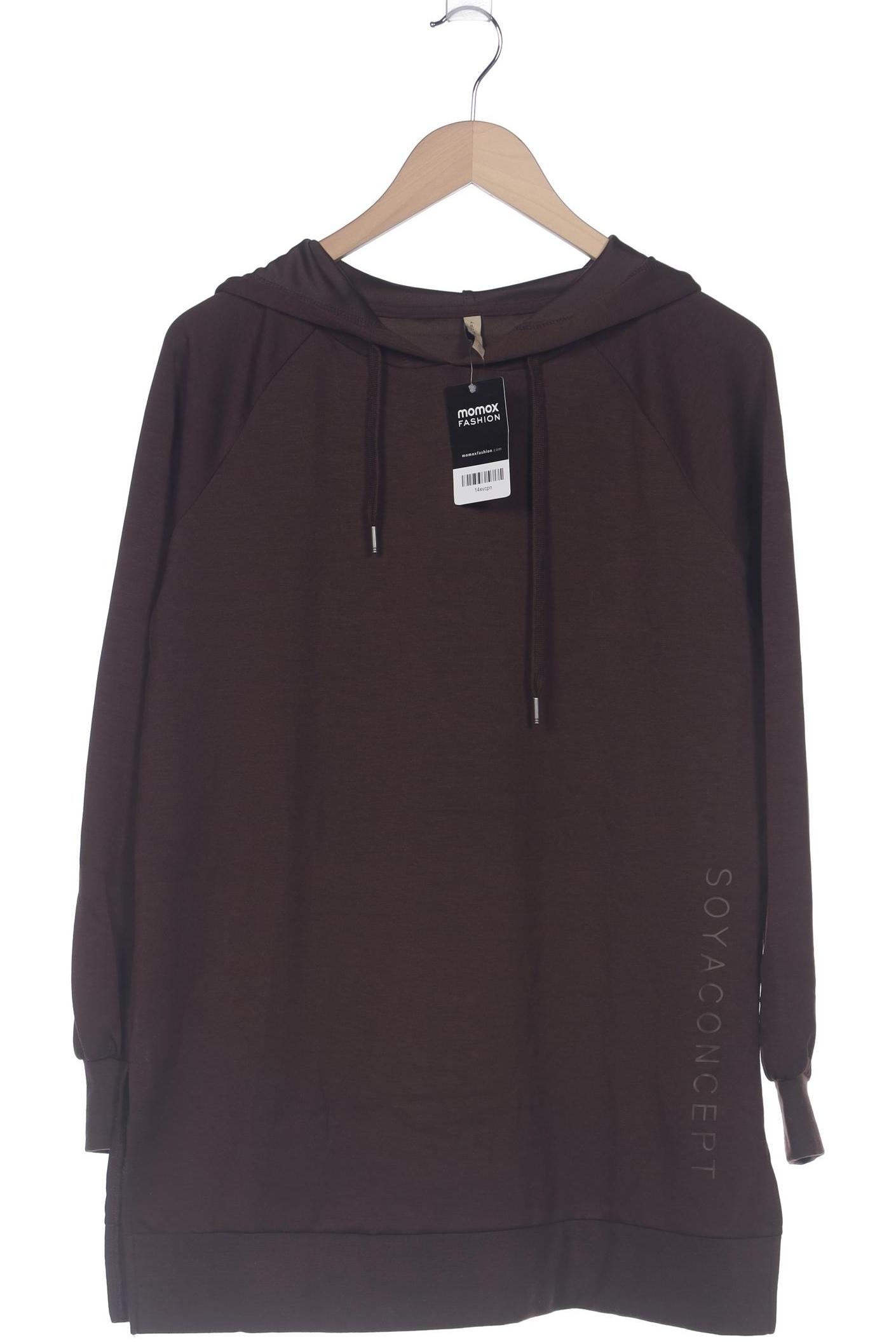 

soyaconcept Damen Kapuzenpullover, braun, Gr. 36