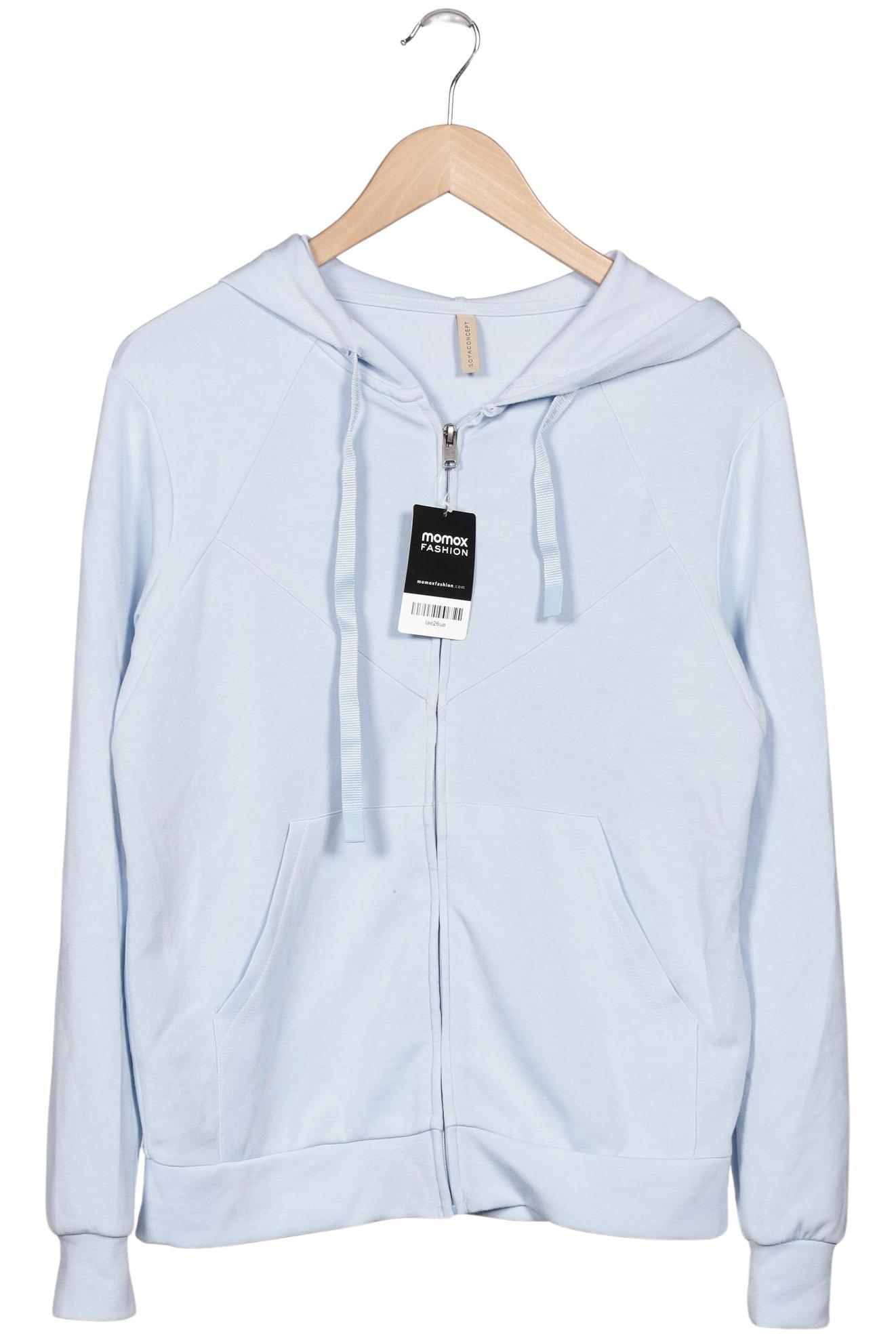 

soyaconcept Damen Kapuzenpullover, hellblau, Gr. 36