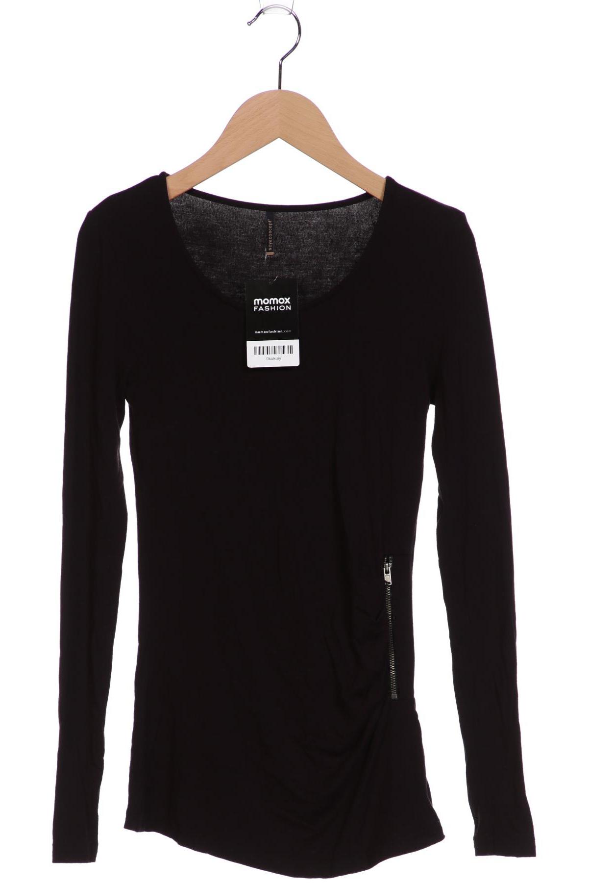 

soyaconcept Damen Langarmshirt, schwarz, Gr. 34