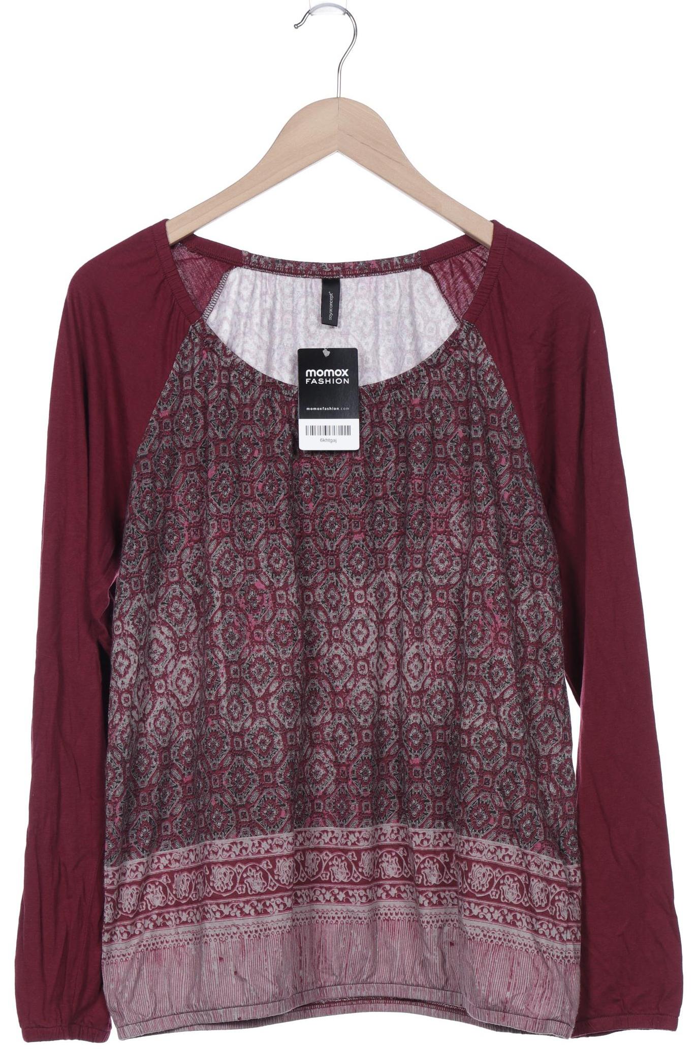 

soyaconcept Damen Langarmshirt, bordeaux, Gr. 42