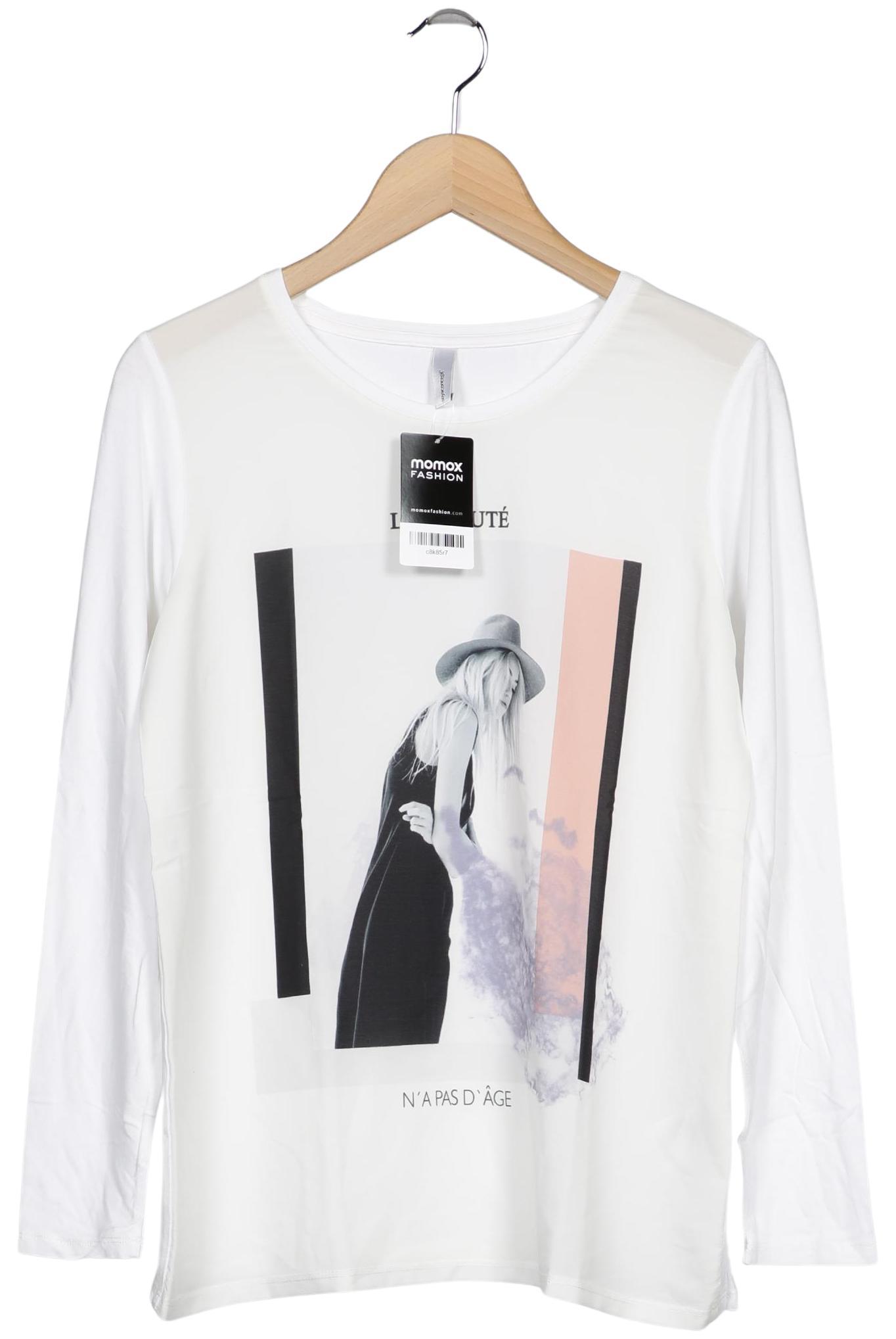 

soyaconcept Damen Langarmshirt, weiß, Gr. 36