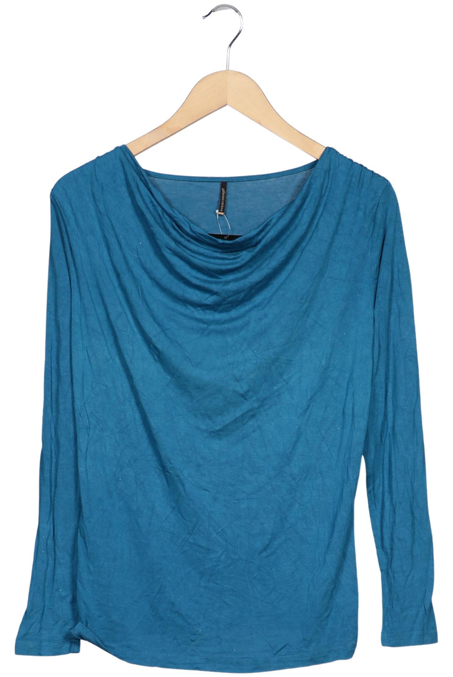 

soyaconcept Damen Langarmshirt, türkis, Gr. 38