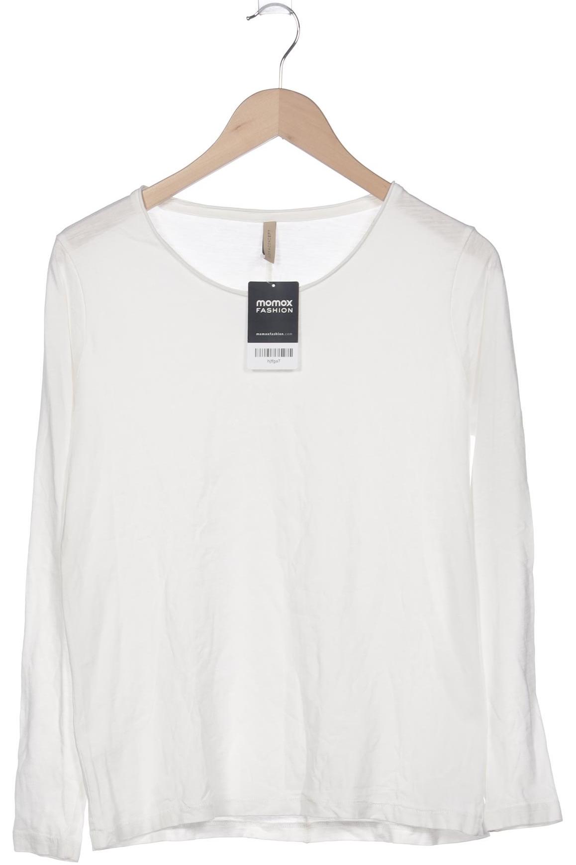 

soyaconcept Damen Langarmshirt, weiß, Gr. 38