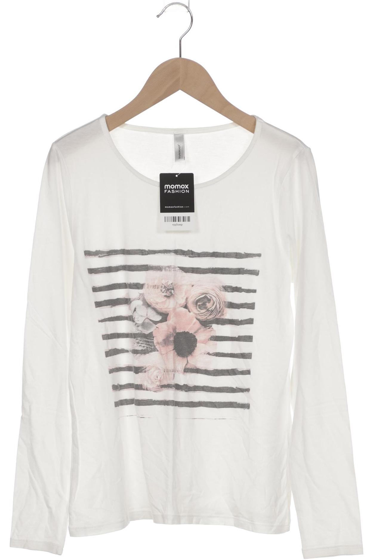 

soyaconcept Damen Langarmshirt, weiß, Gr. 38