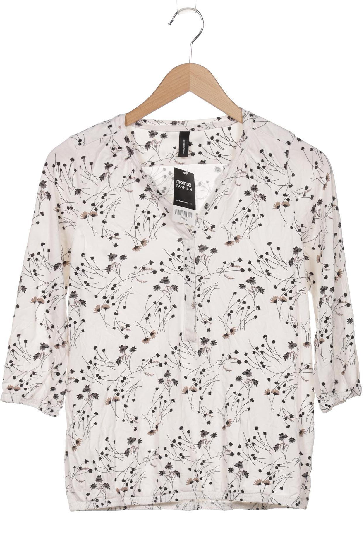

soyaconcept Damen Langarmshirt, weiß, Gr. 38