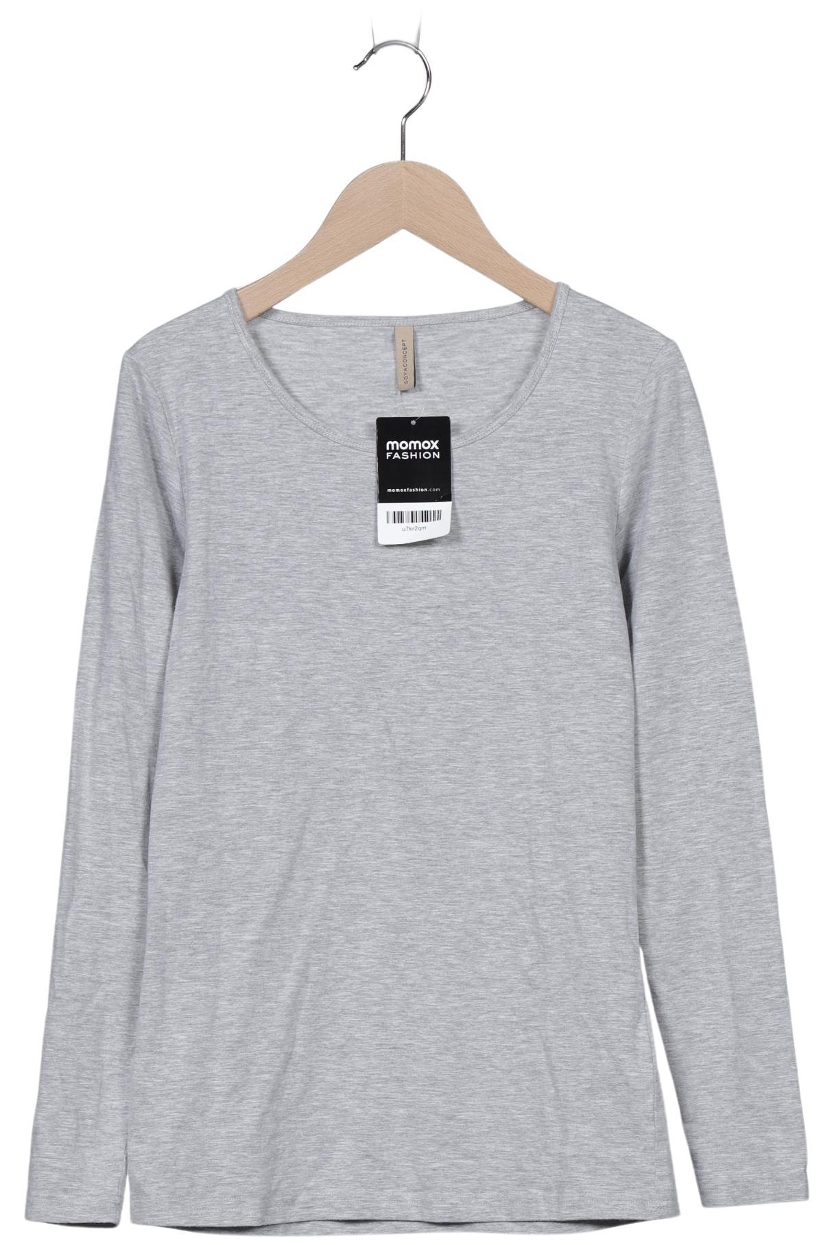 

soyaconcept Damen Langarmshirt, grau, Gr. 36