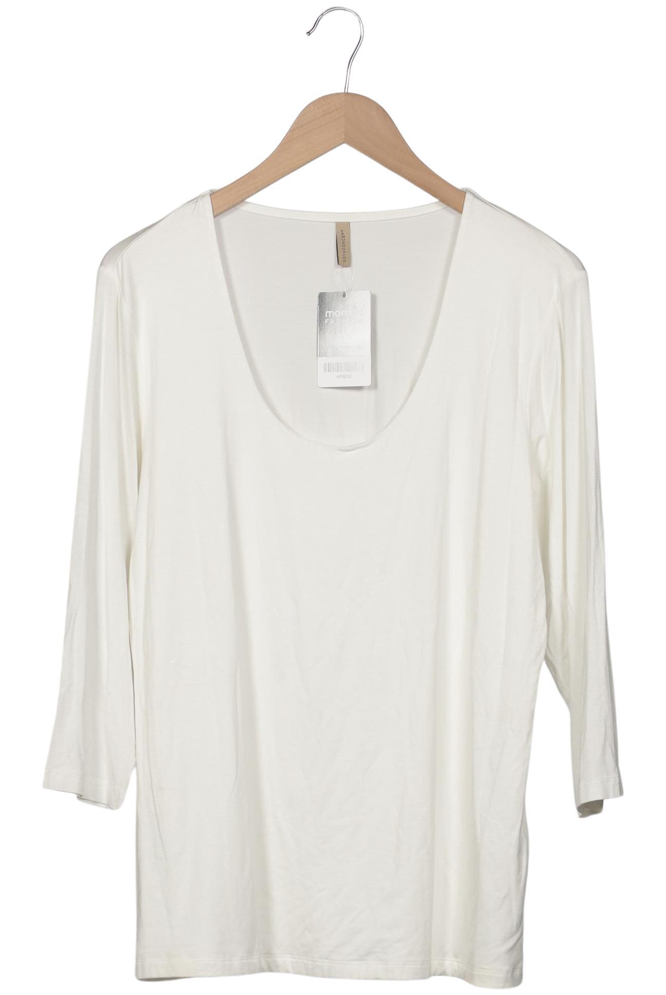 

soyaconcept Damen Langarmshirt, weiß, Gr. 44