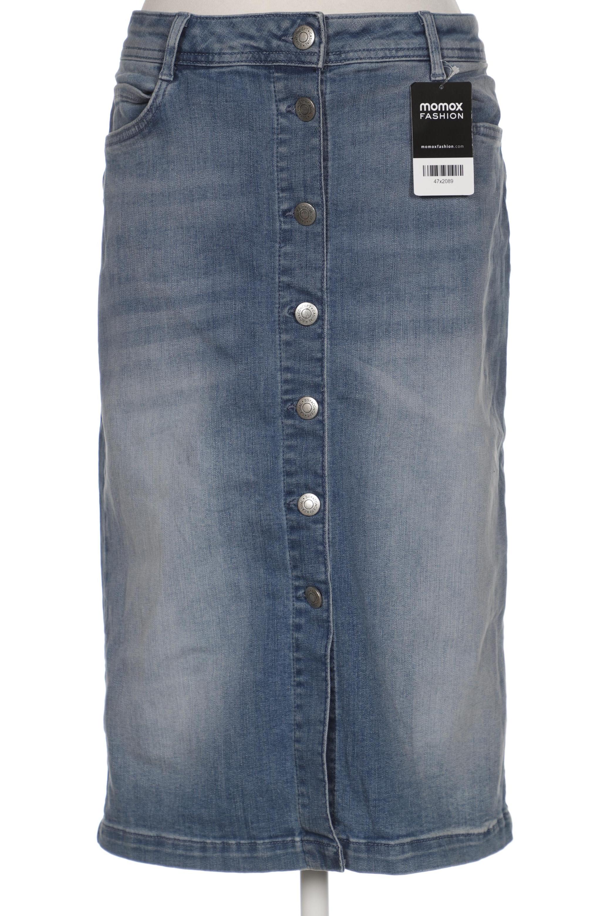

soyaconcept Damen Rock, blau, Gr. 40