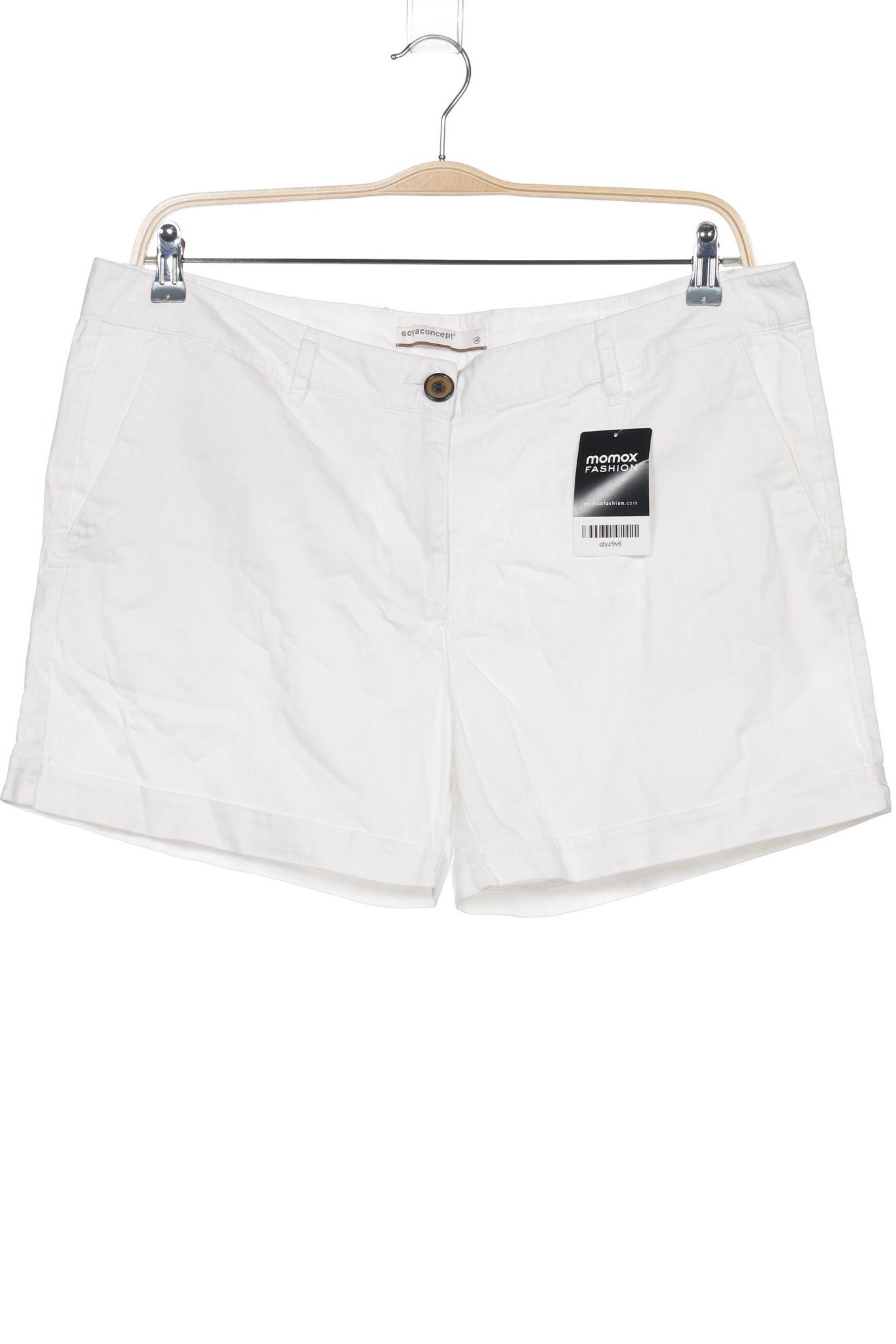 

soyaconcept Damen Shorts, weiß, Gr. 46