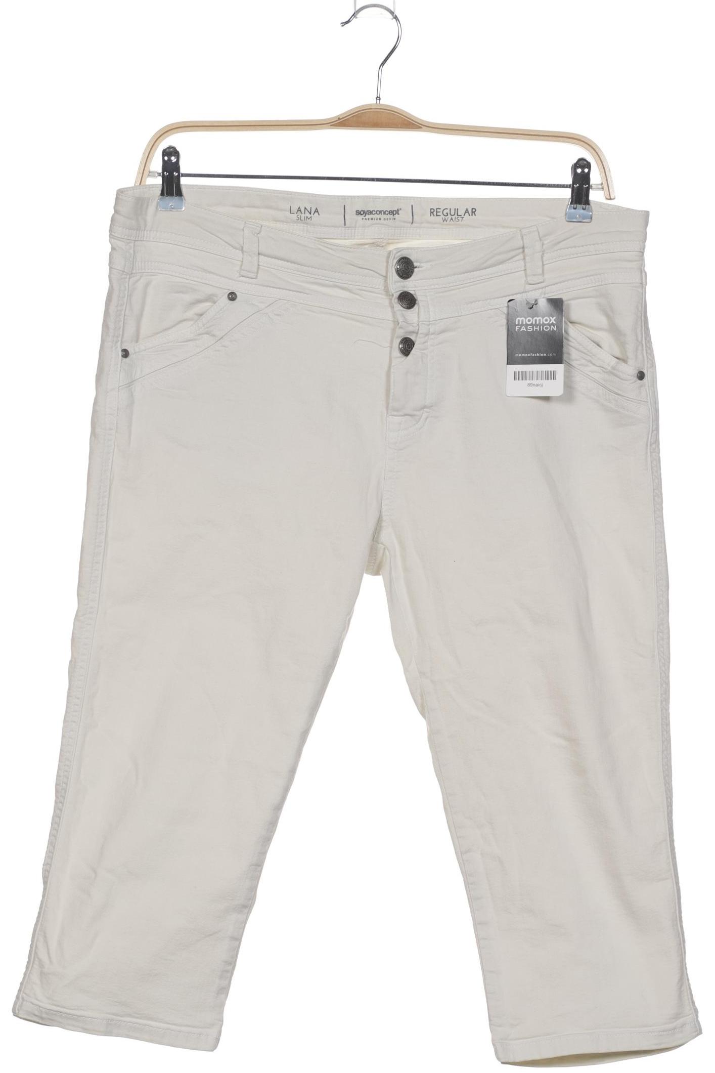 

soyaconcept Damen Shorts, cremeweiß, Gr. 37