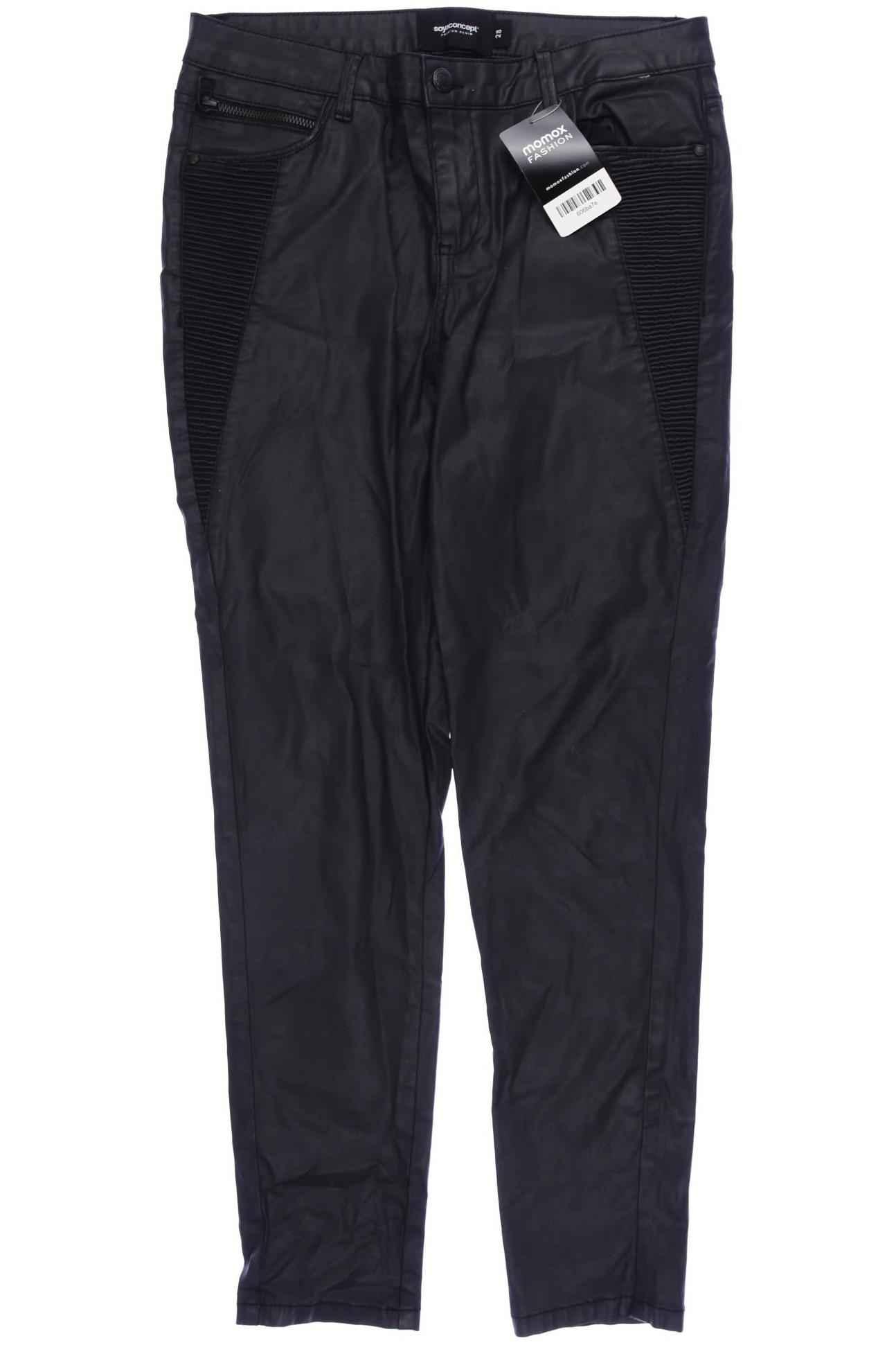 

soyaconcept Damen Stoffhose, schwarz, Gr. 28