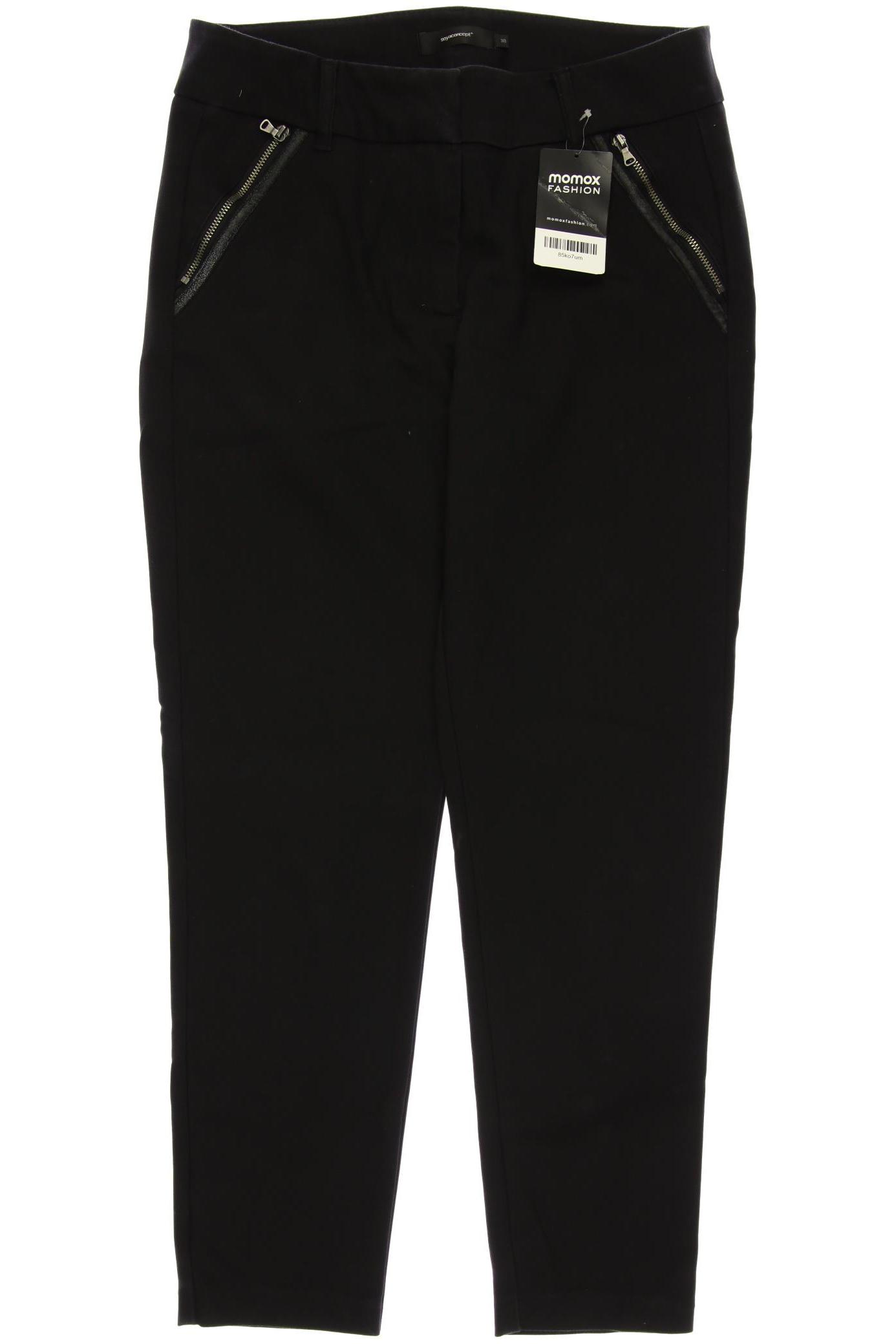 

soyaconcept Damen Stoffhose, schwarz, Gr. 38
