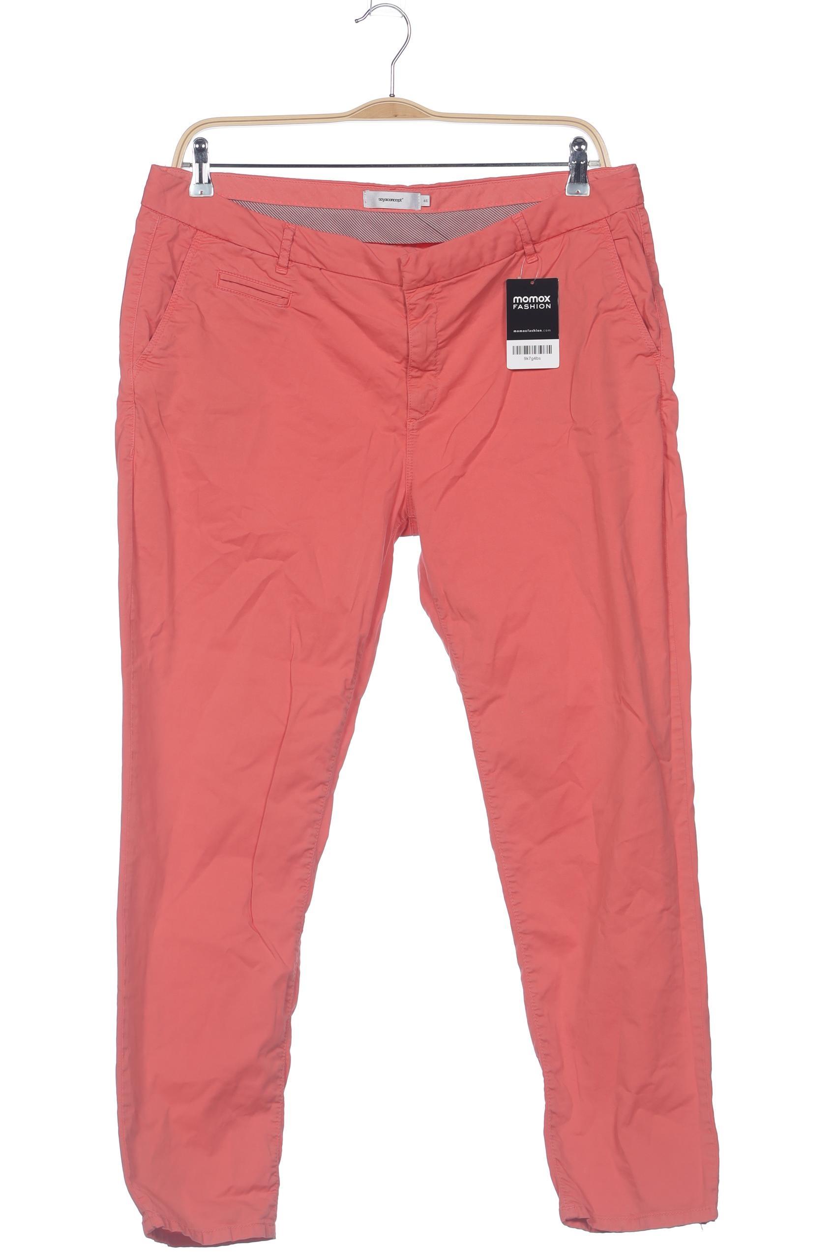 

soyaconcept Damen Stoffhose, rot, Gr. 46