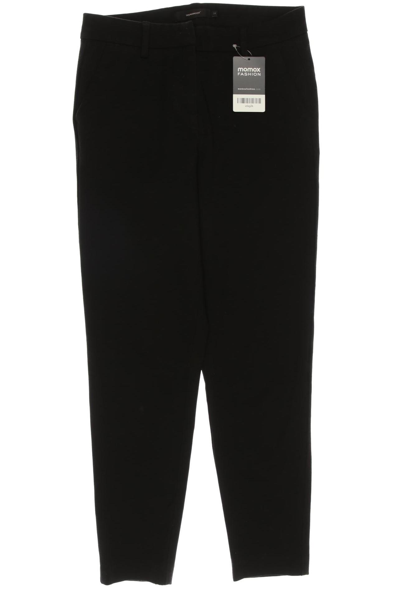 

soyaconcept Damen Stoffhose, schwarz, Gr. 34