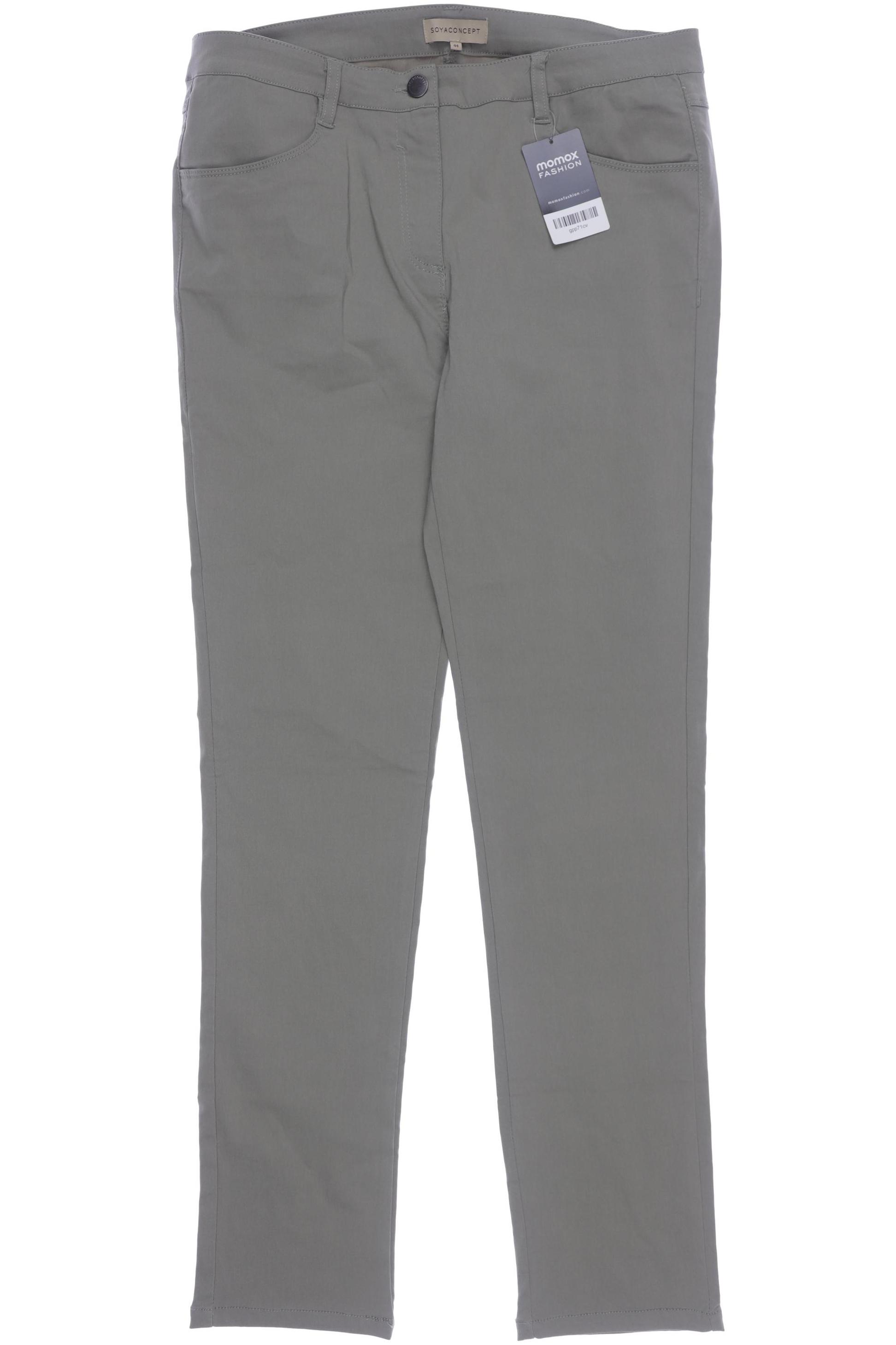 

soyaconcept Damen Stoffhose, grün, Gr. 44