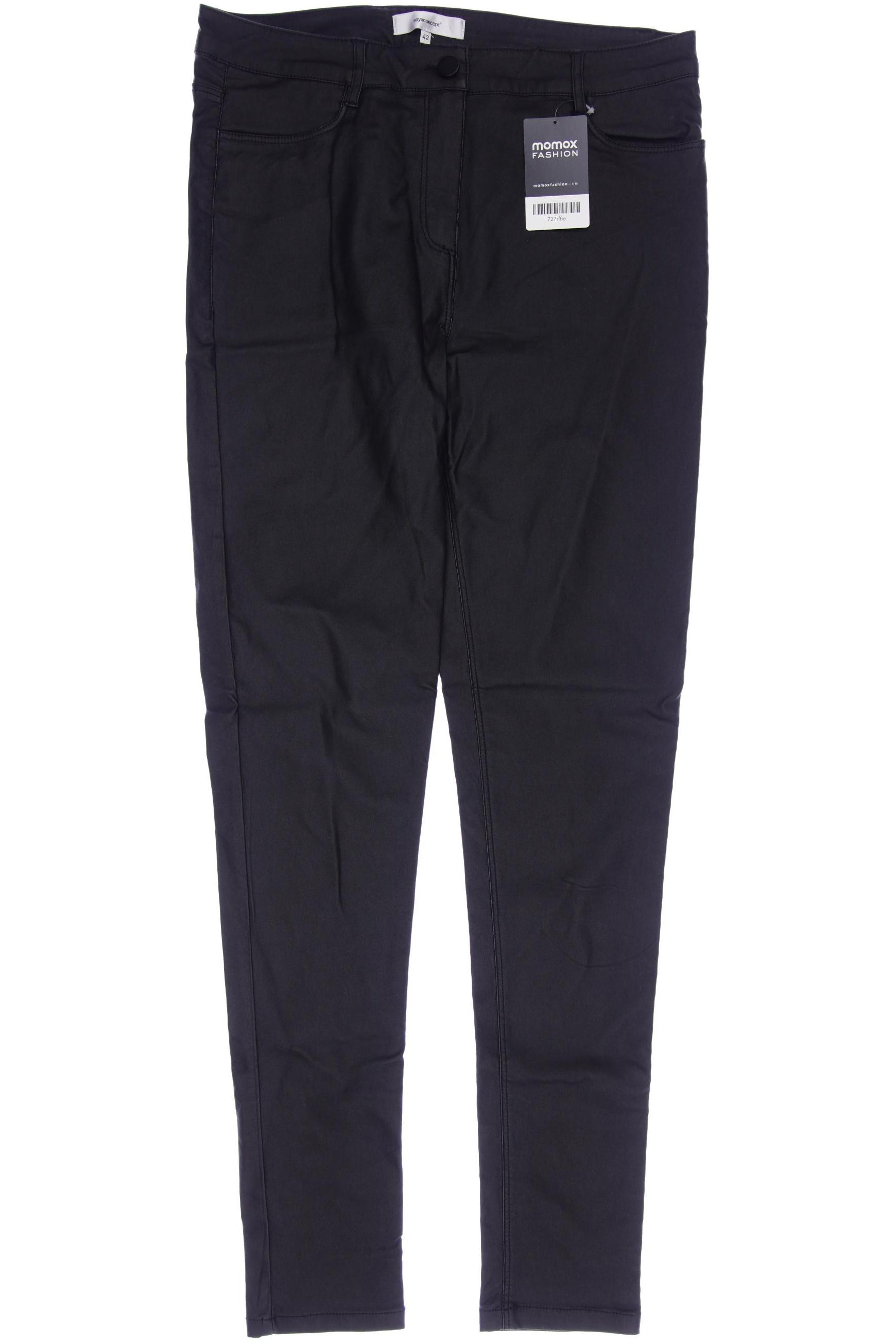 

soyaconcept Damen Stoffhose, schwarz, Gr. 42