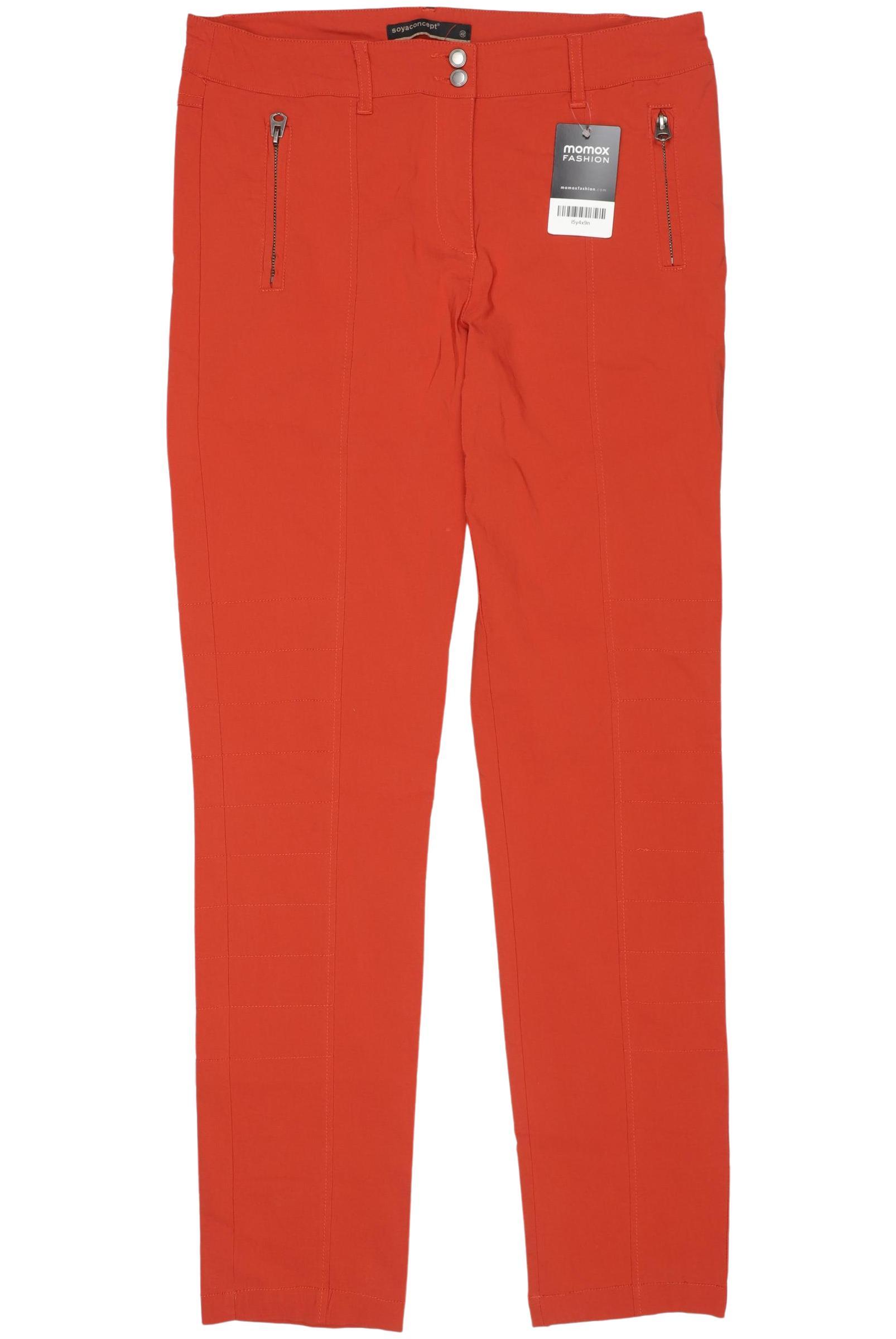 

soyaconcept Damen Stoffhose, rot, Gr. 42