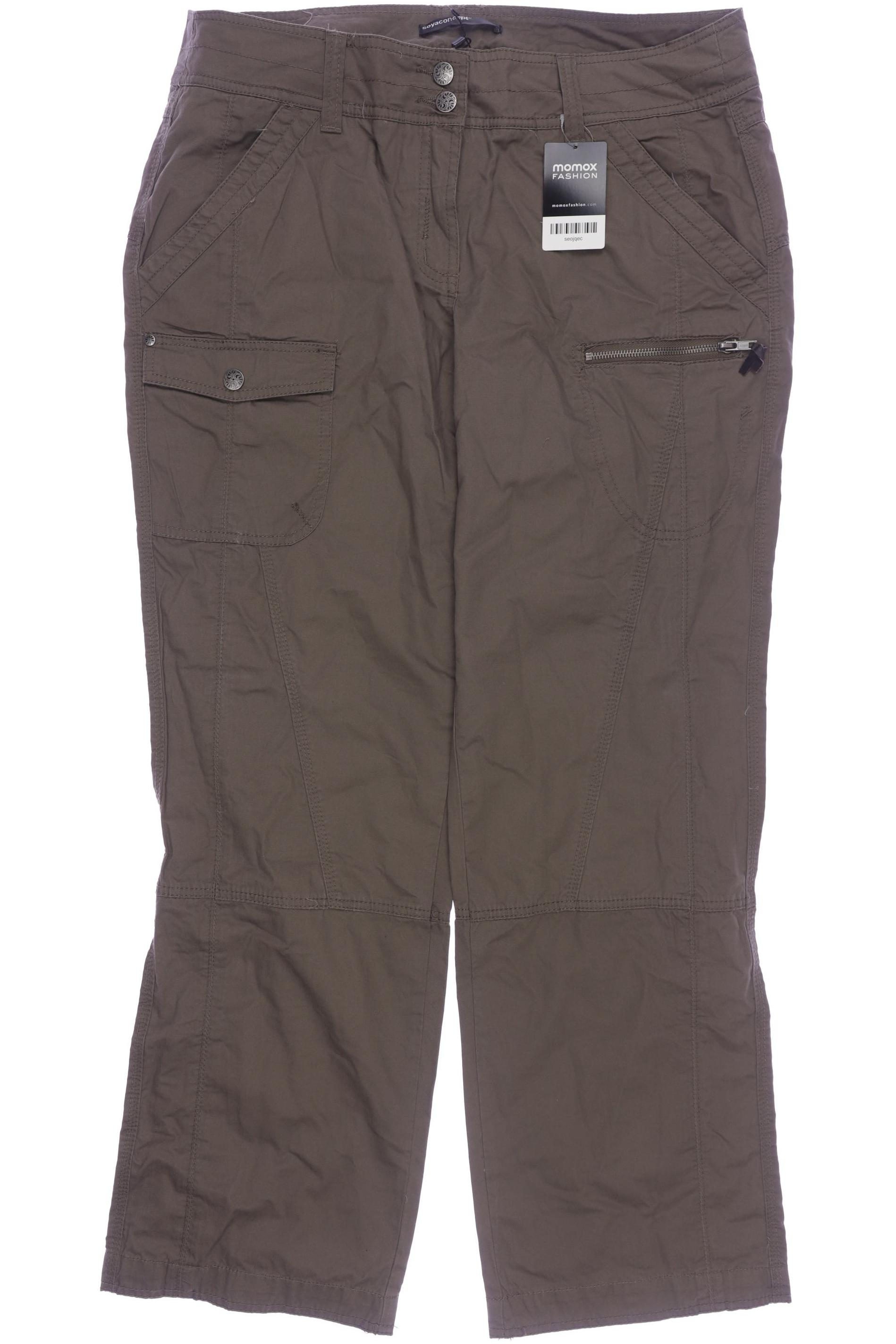 

soyaconcept Damen Stoffhose, braun, Gr. 44