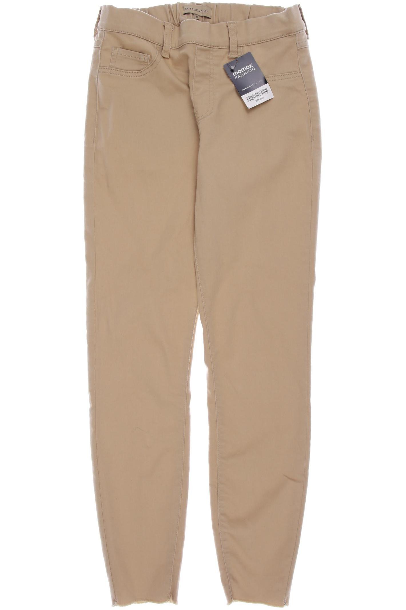 

soyaconcept Damen Stoffhose, beige, Gr. 38