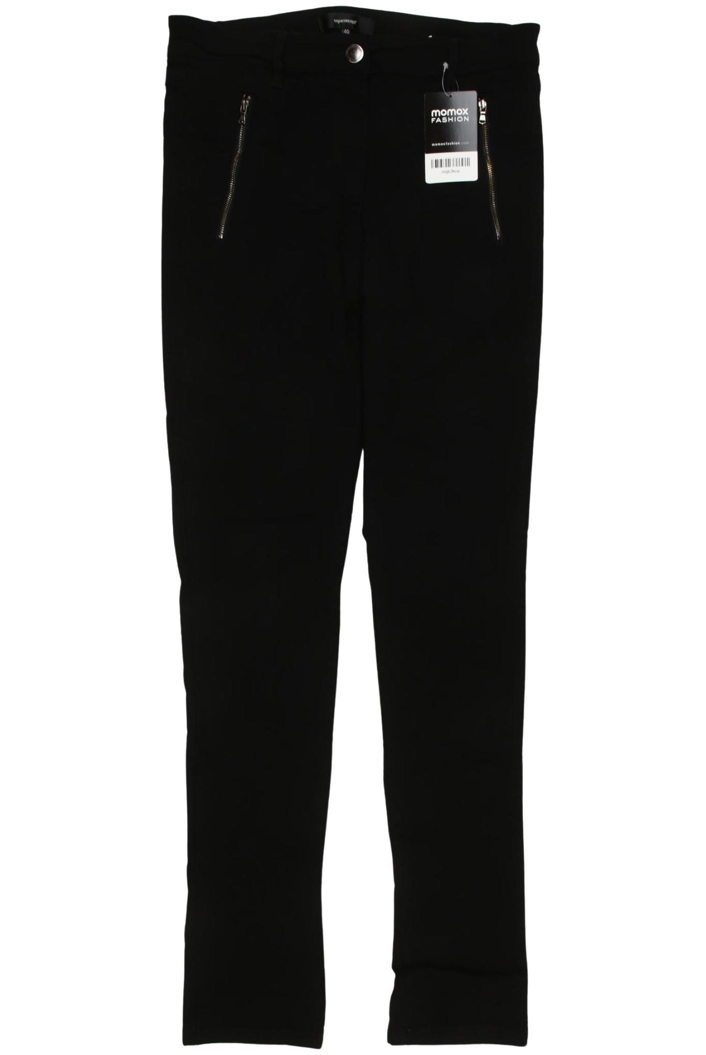 

soyaconcept Damen Stoffhose, schwarz, Gr. 28